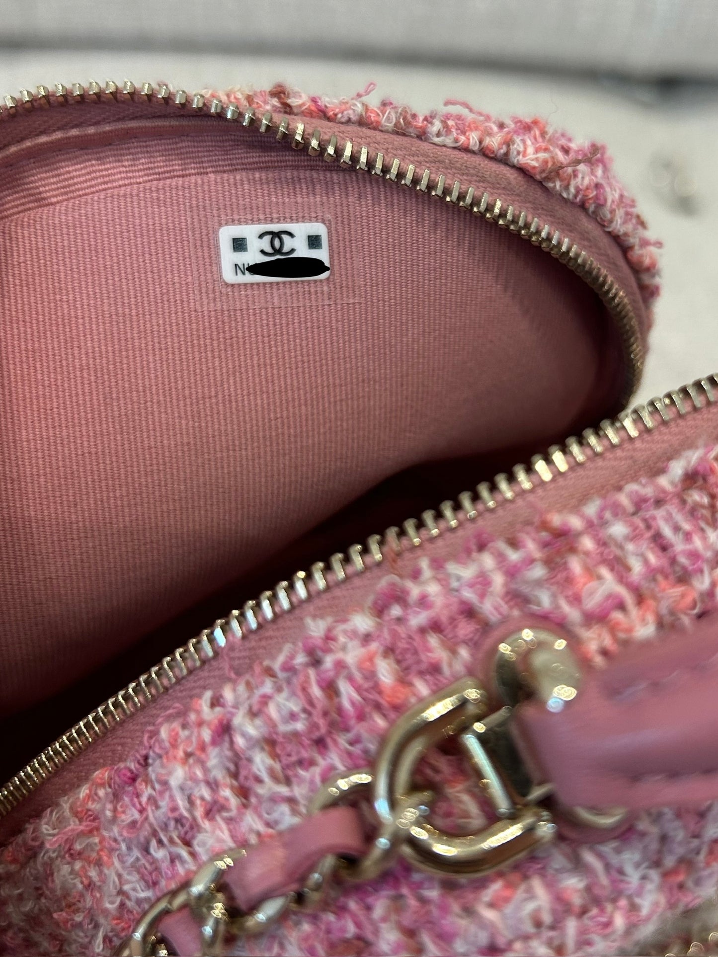 Mini tweed backpack