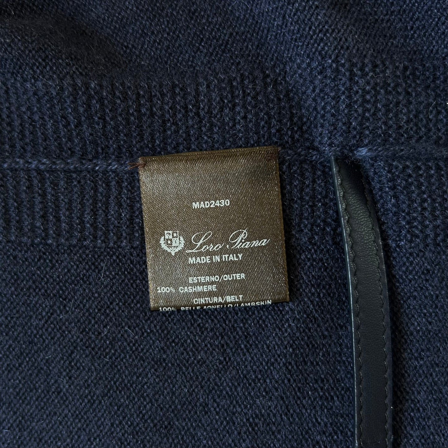 Navy cashmere cardigan