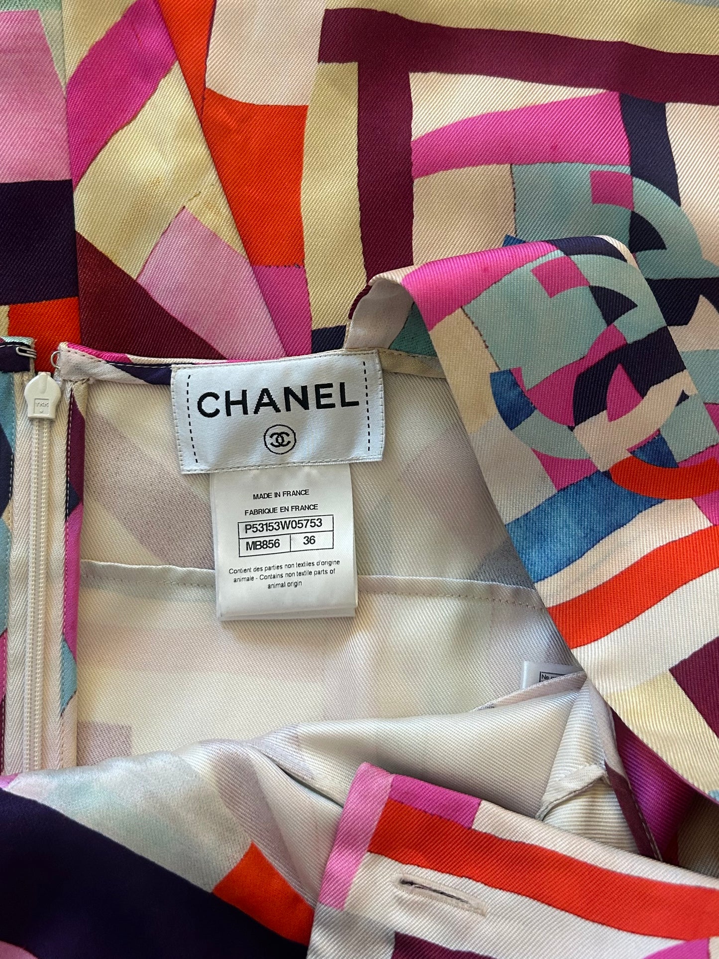 Silk multicolor dress