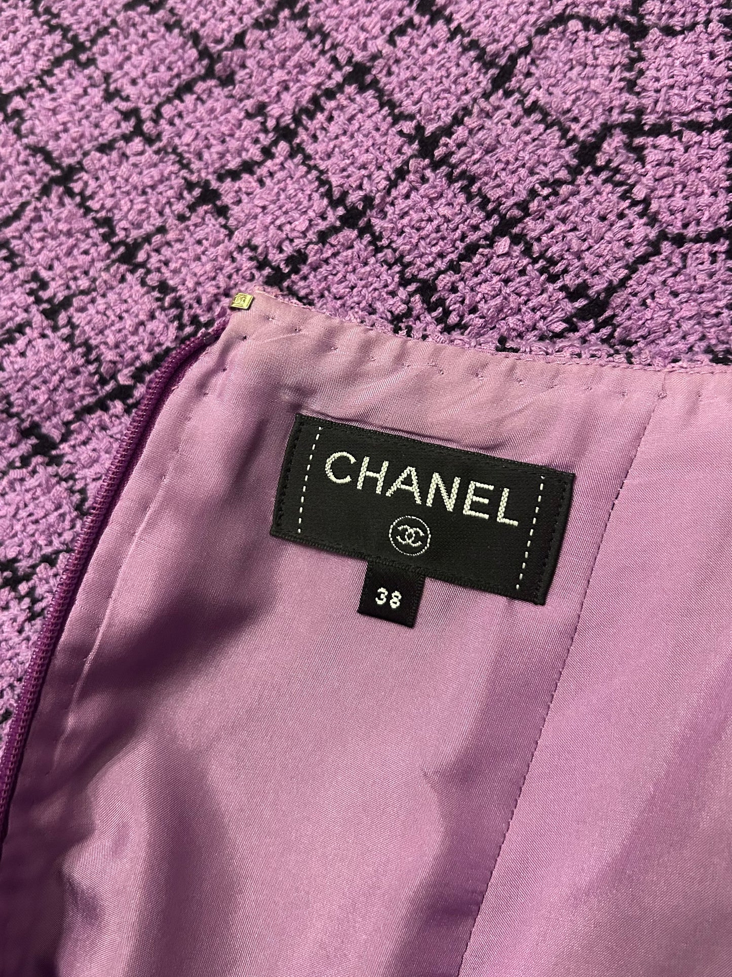 Purple tweed skirt