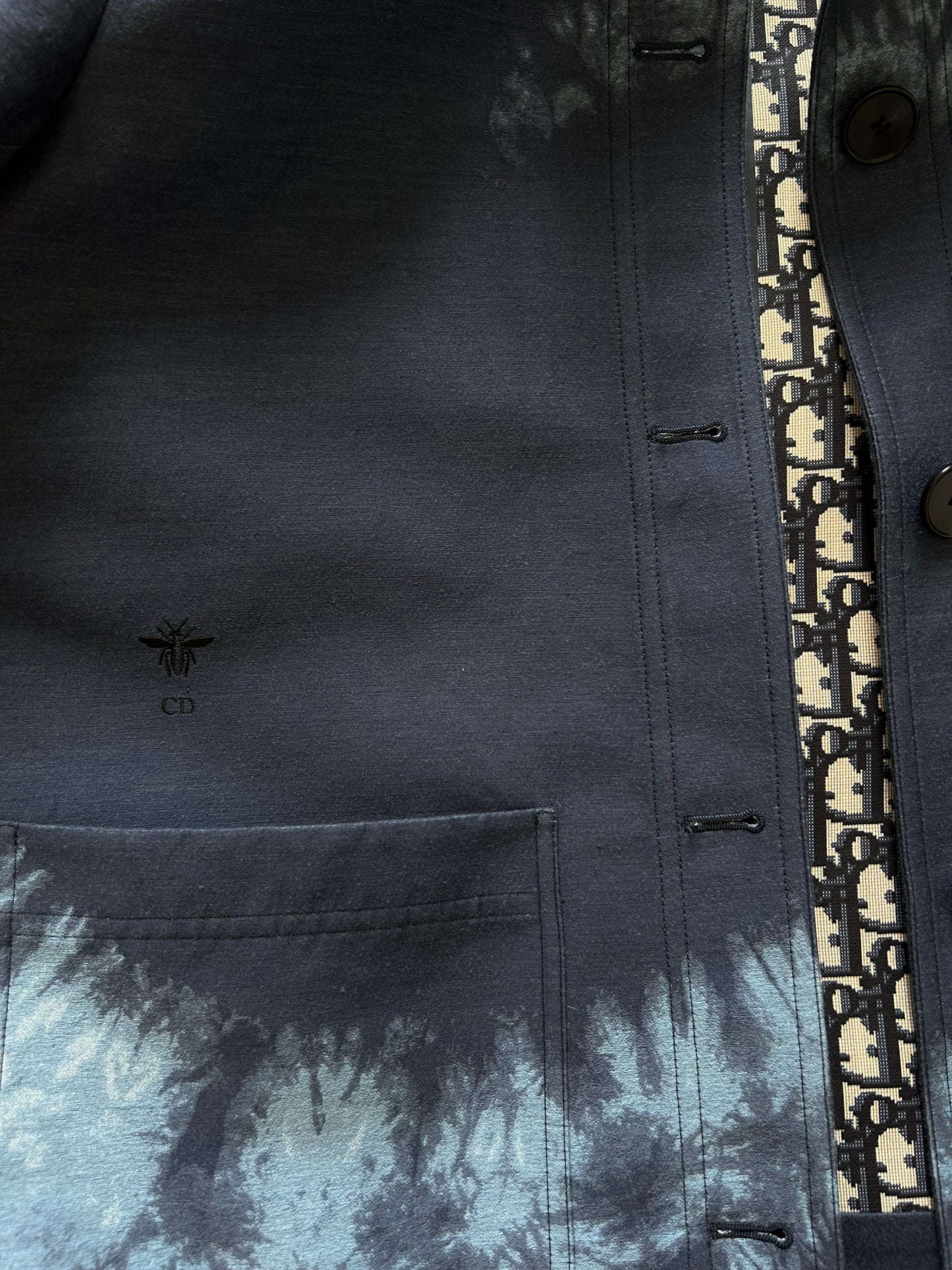 Tie-dye monogram jacket