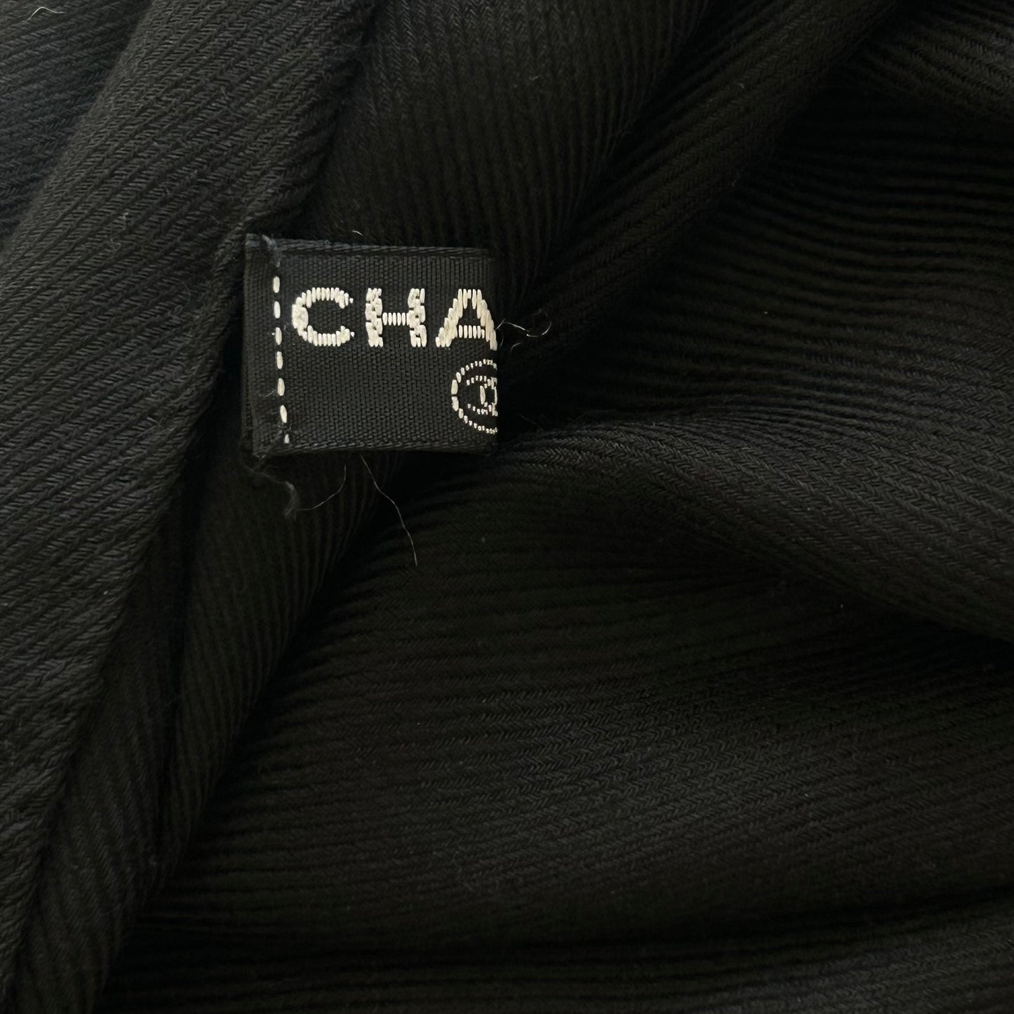 Black sequin scarf