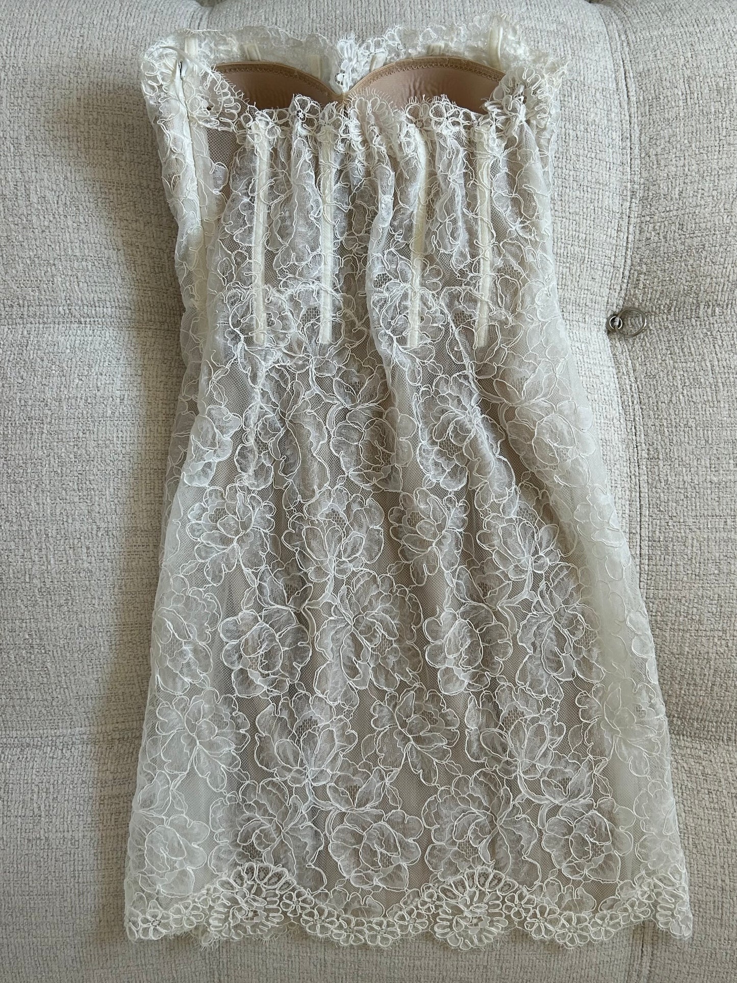 Lace bustier dress