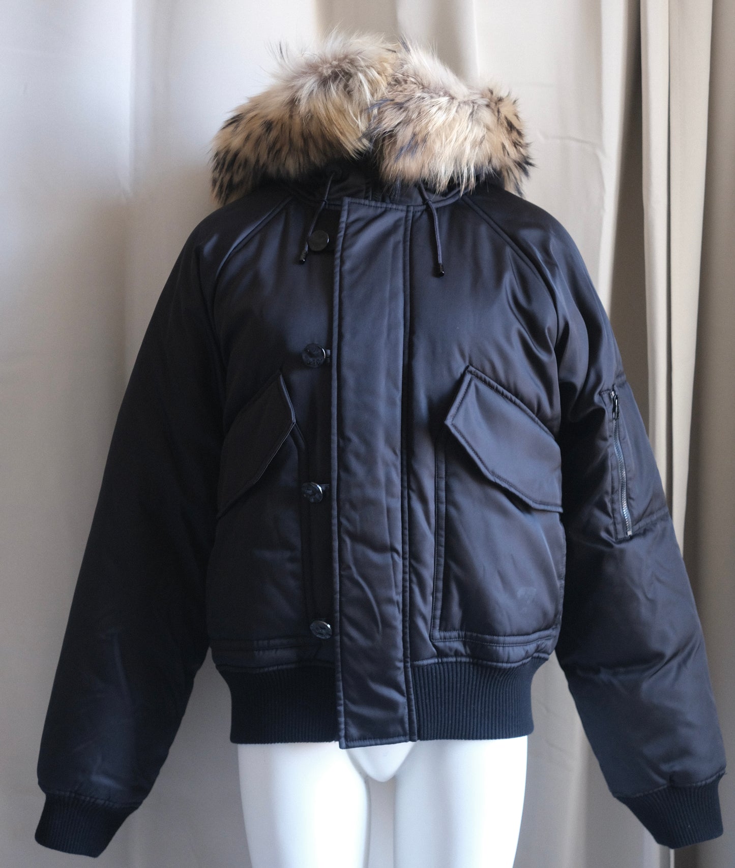 Black puffer jacket