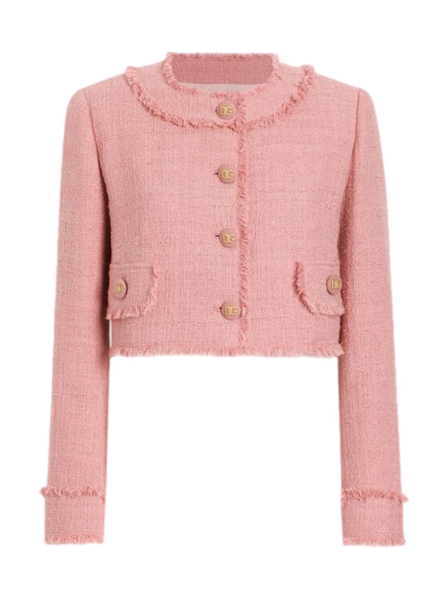 Pink tweed jacket