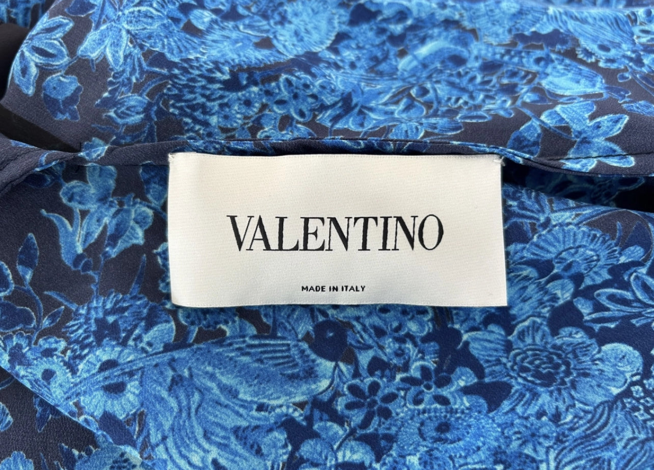 Blue floral dress