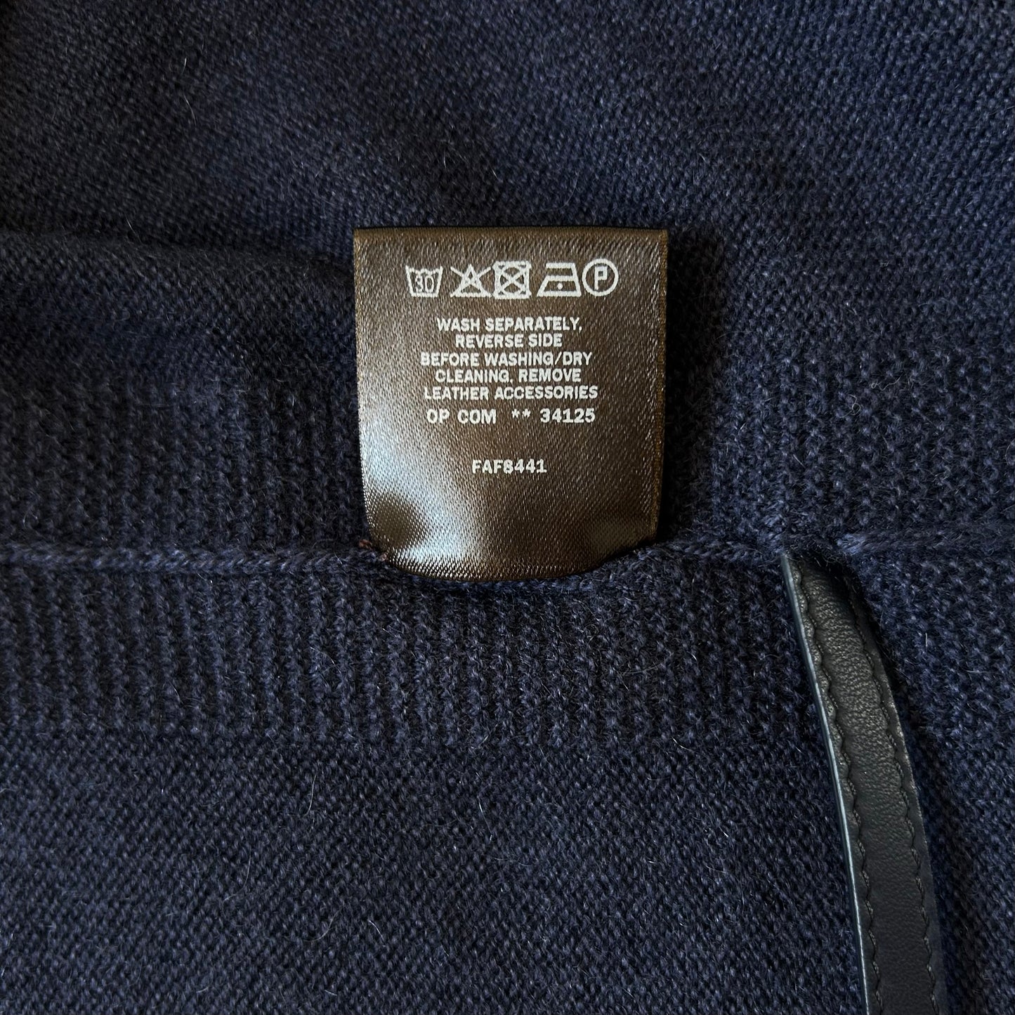 Navy cashmere cardigan