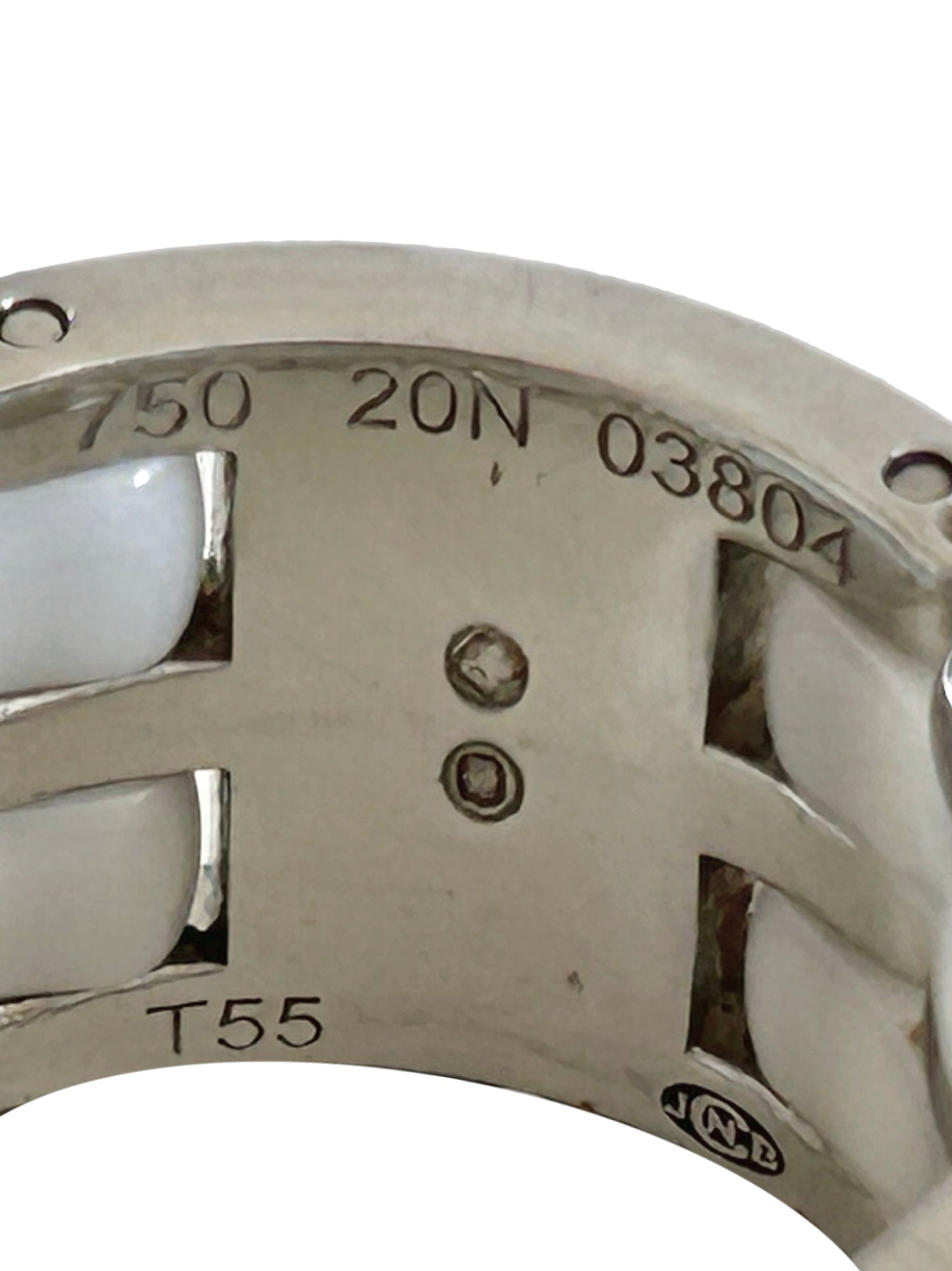 Ultra ceramic & diamonds ring