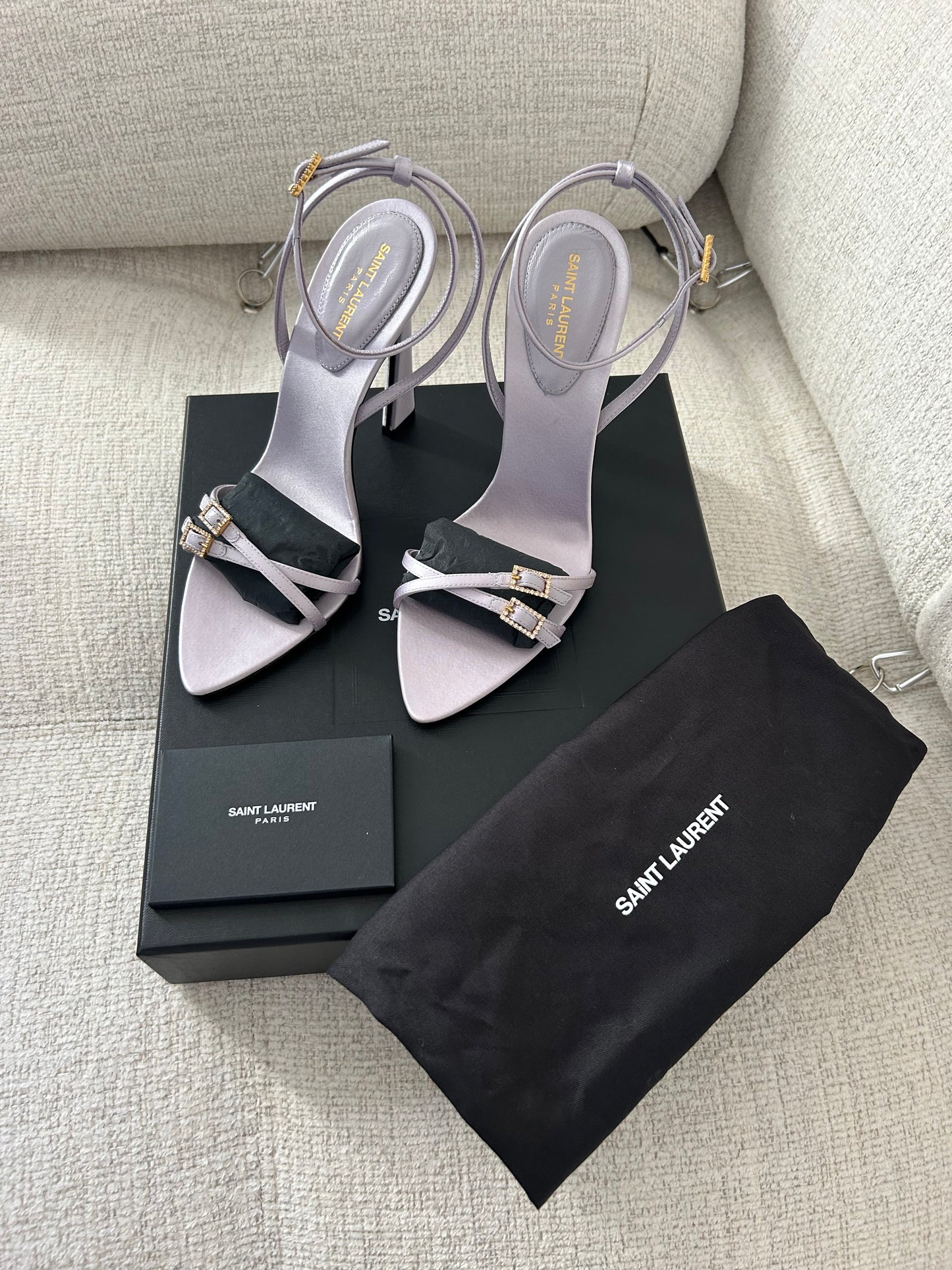 New night satin shoes