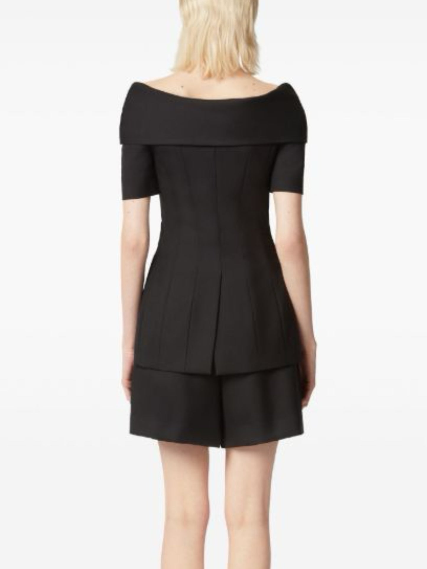 Off shoulder black jacket