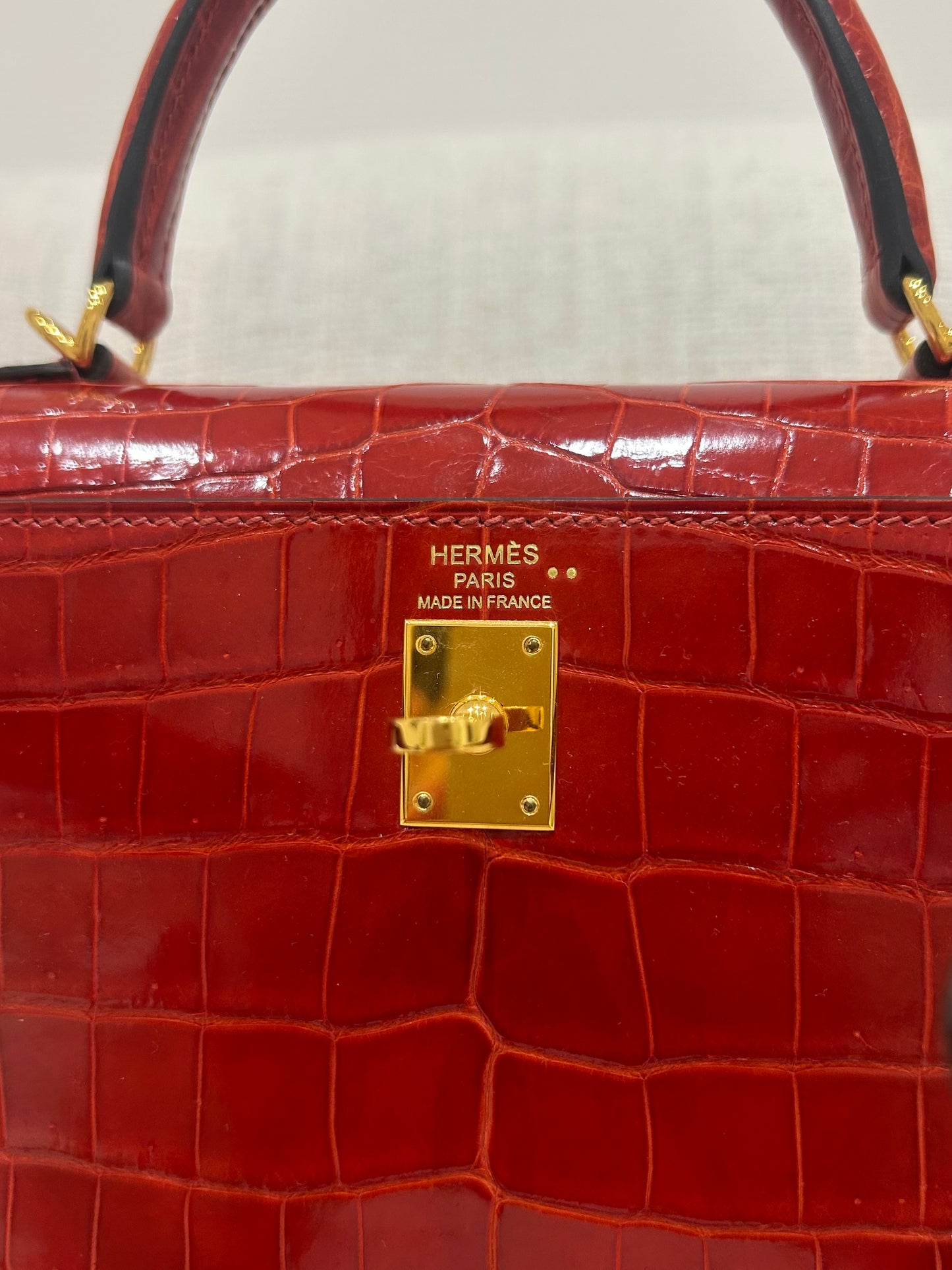 Kelly 25 shiny croc