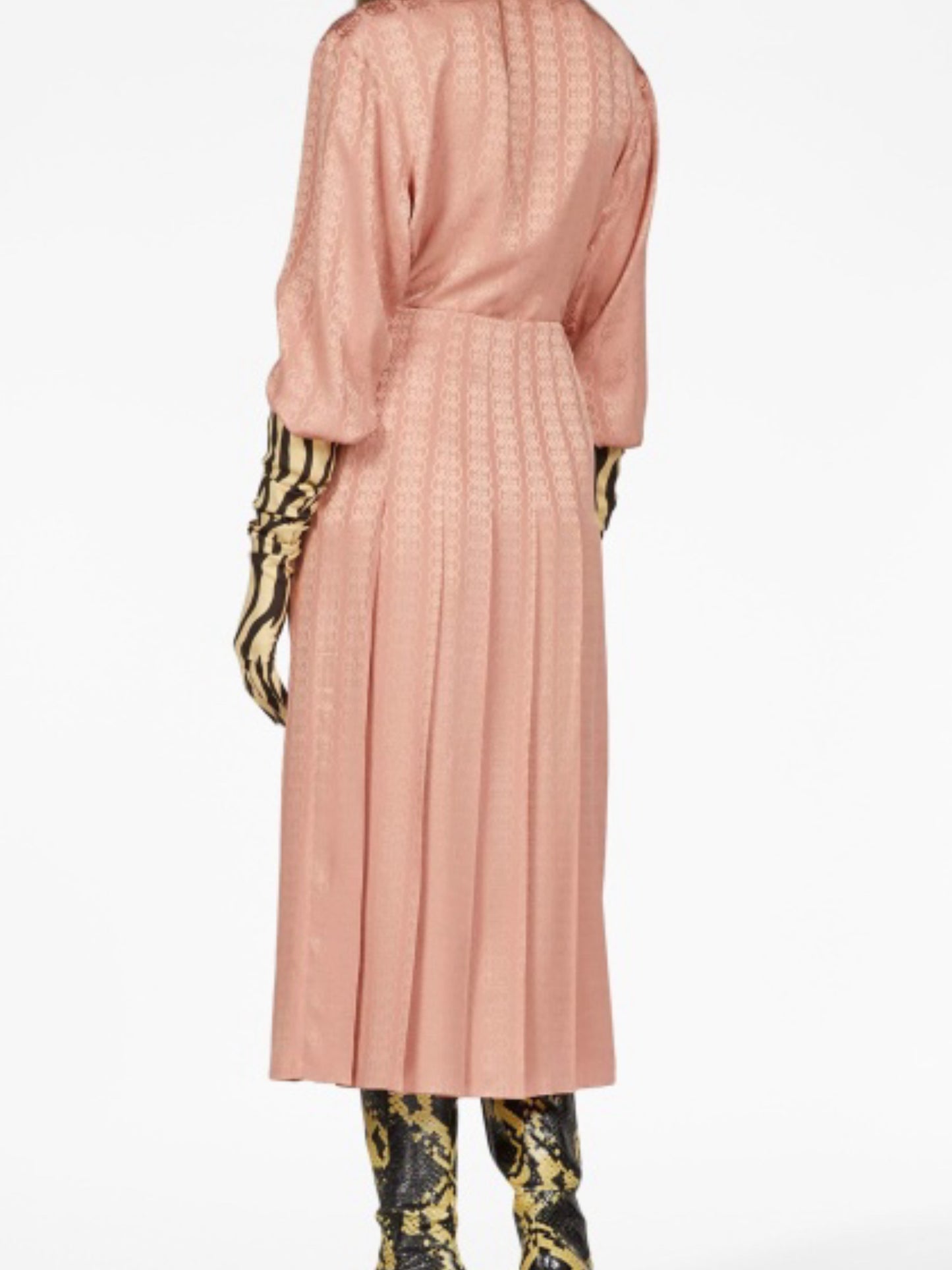 Monogram silk skirt