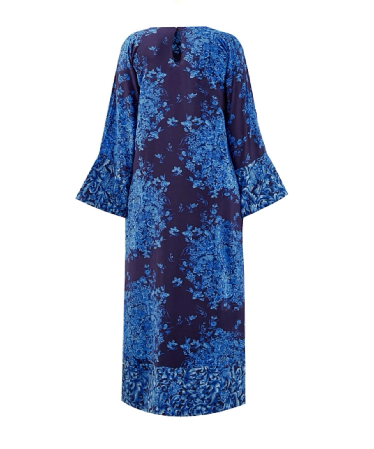 Blue floral dress