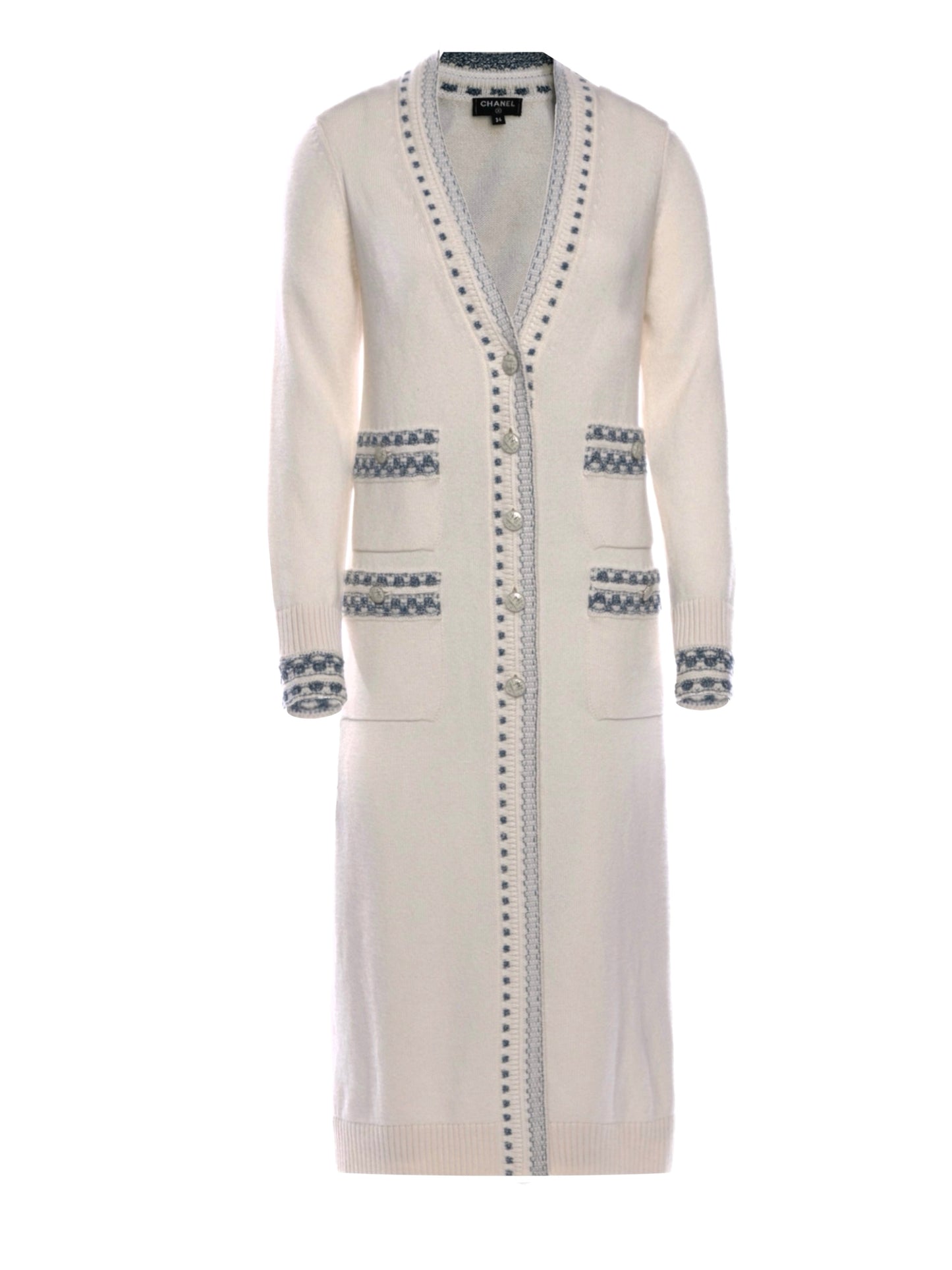 Long cashmere cardigan