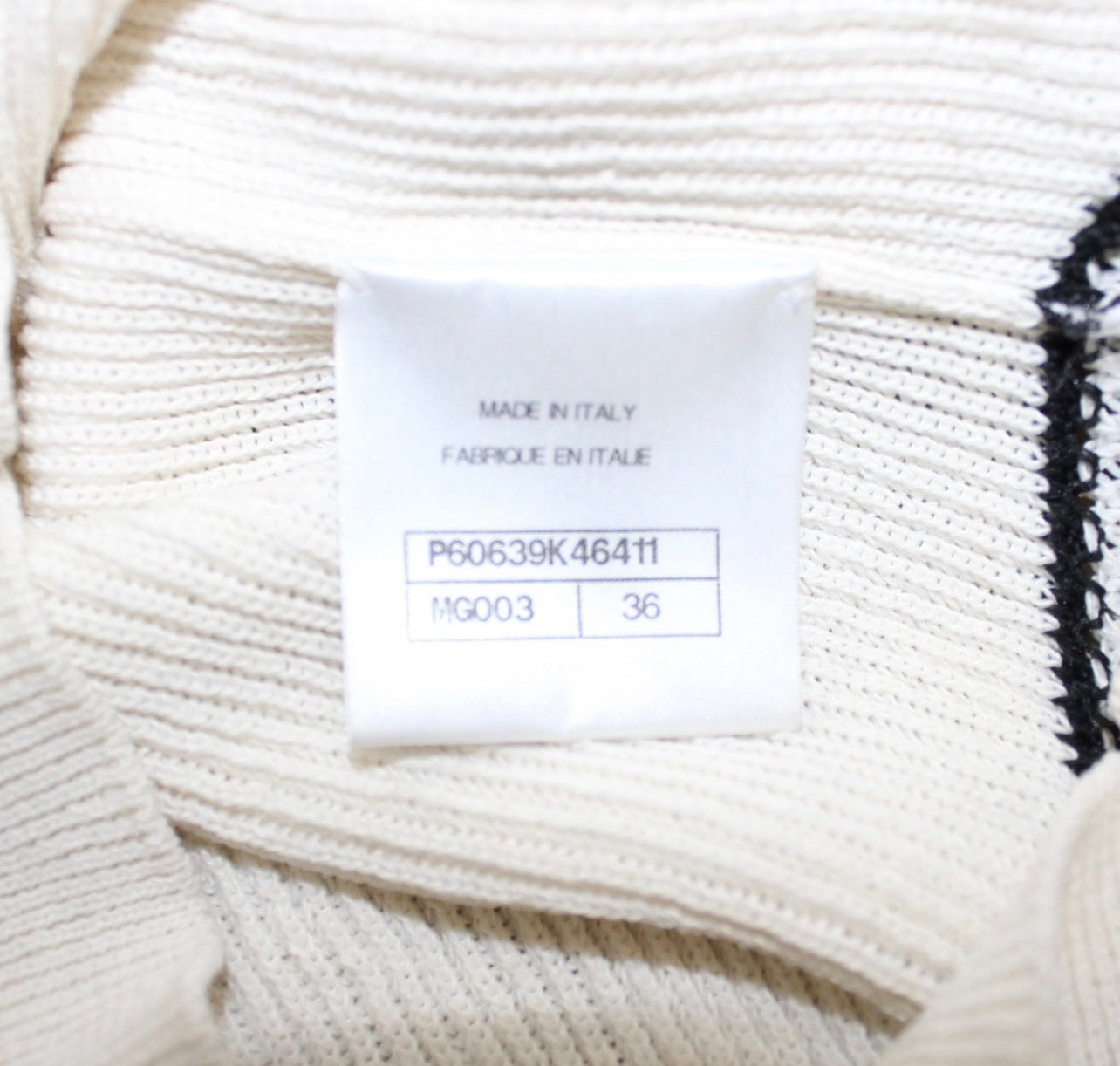 Black white stripes pullover