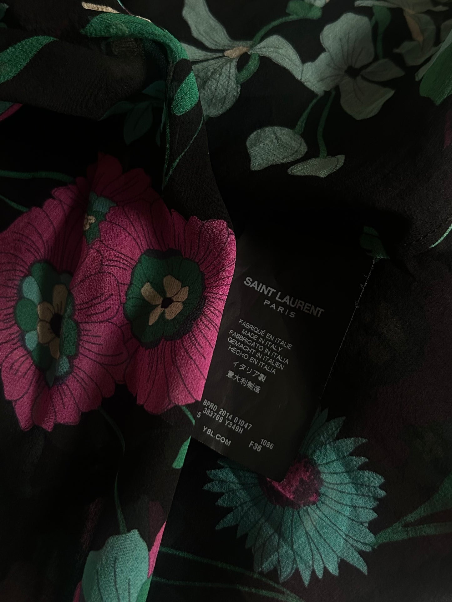 Silk floral blouse