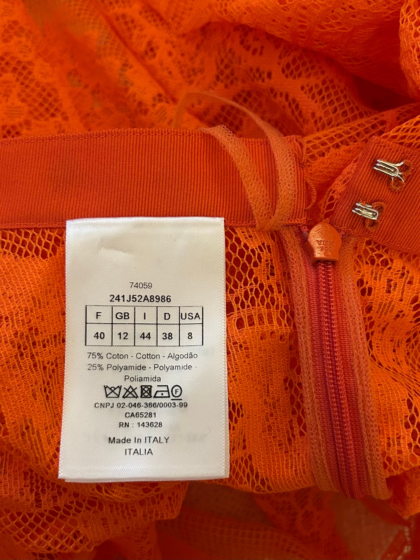 Lace toile Jouy skirt