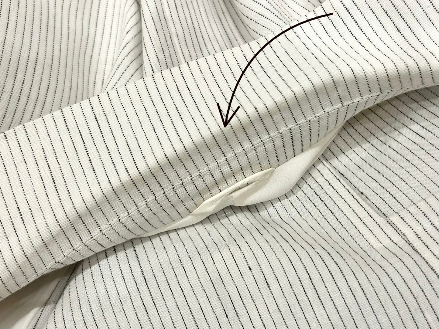 Three-piece pinstripes suit