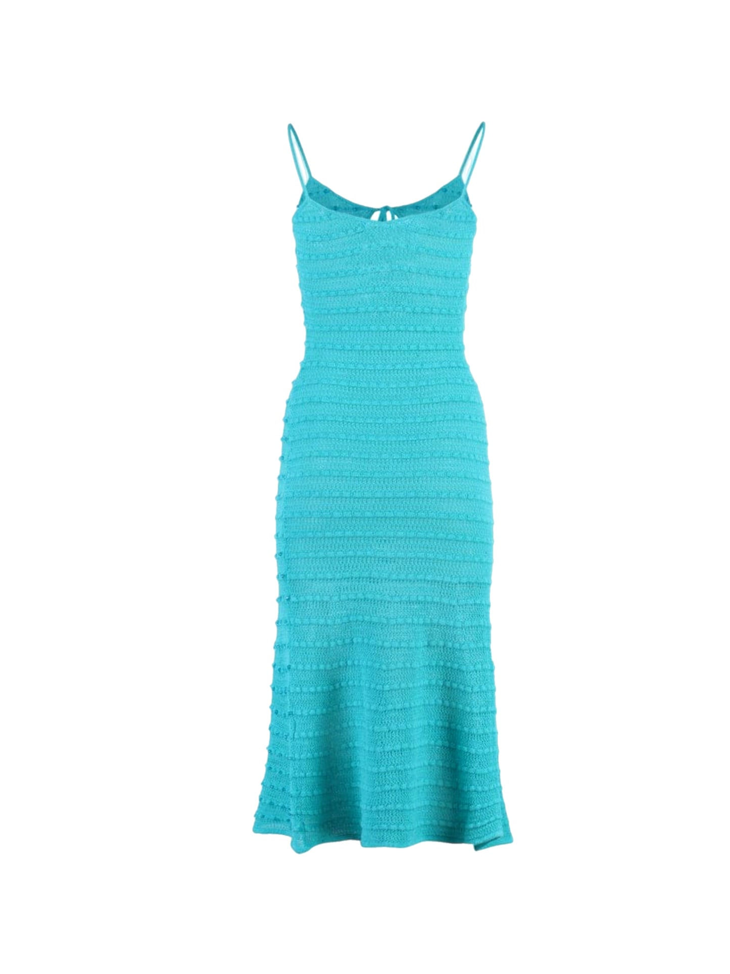 Turquoise crochet dress