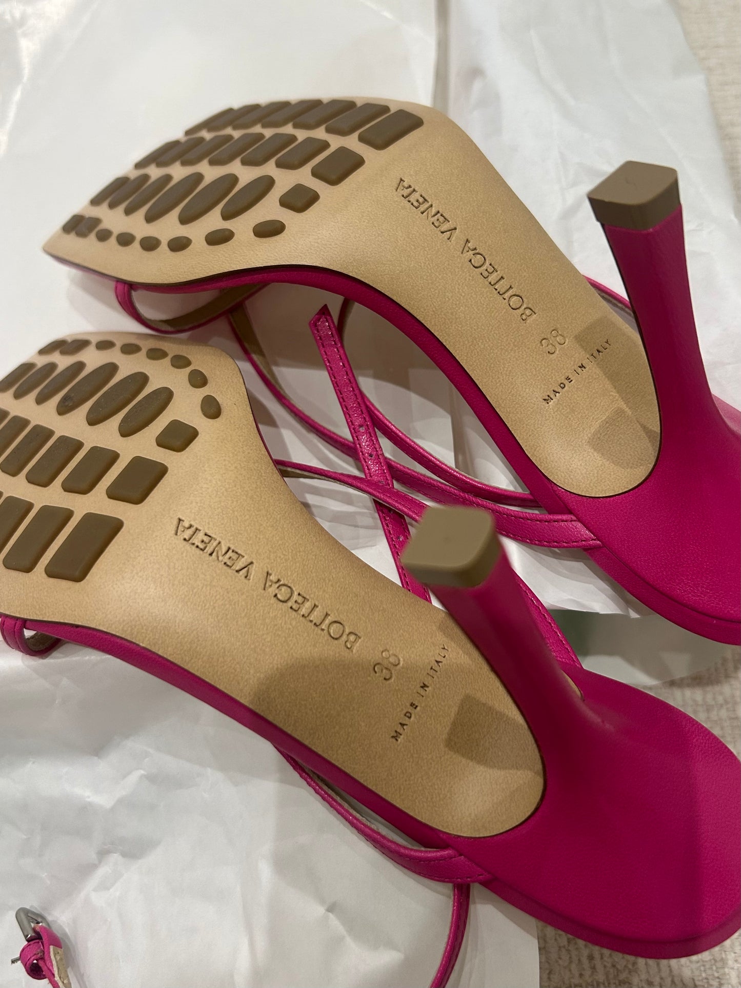 Stretch sandals fuchsia
