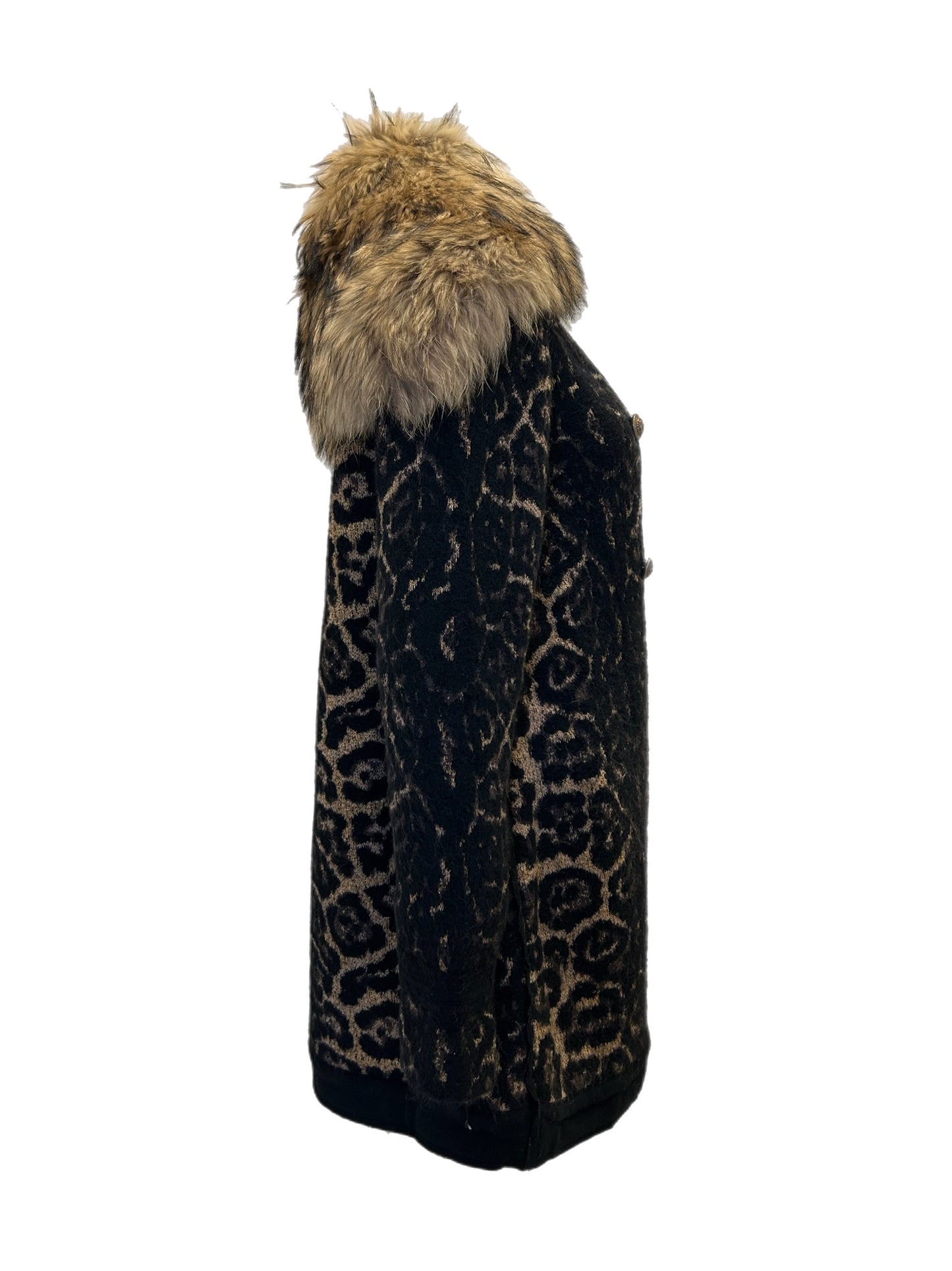 Leo coat fur collar