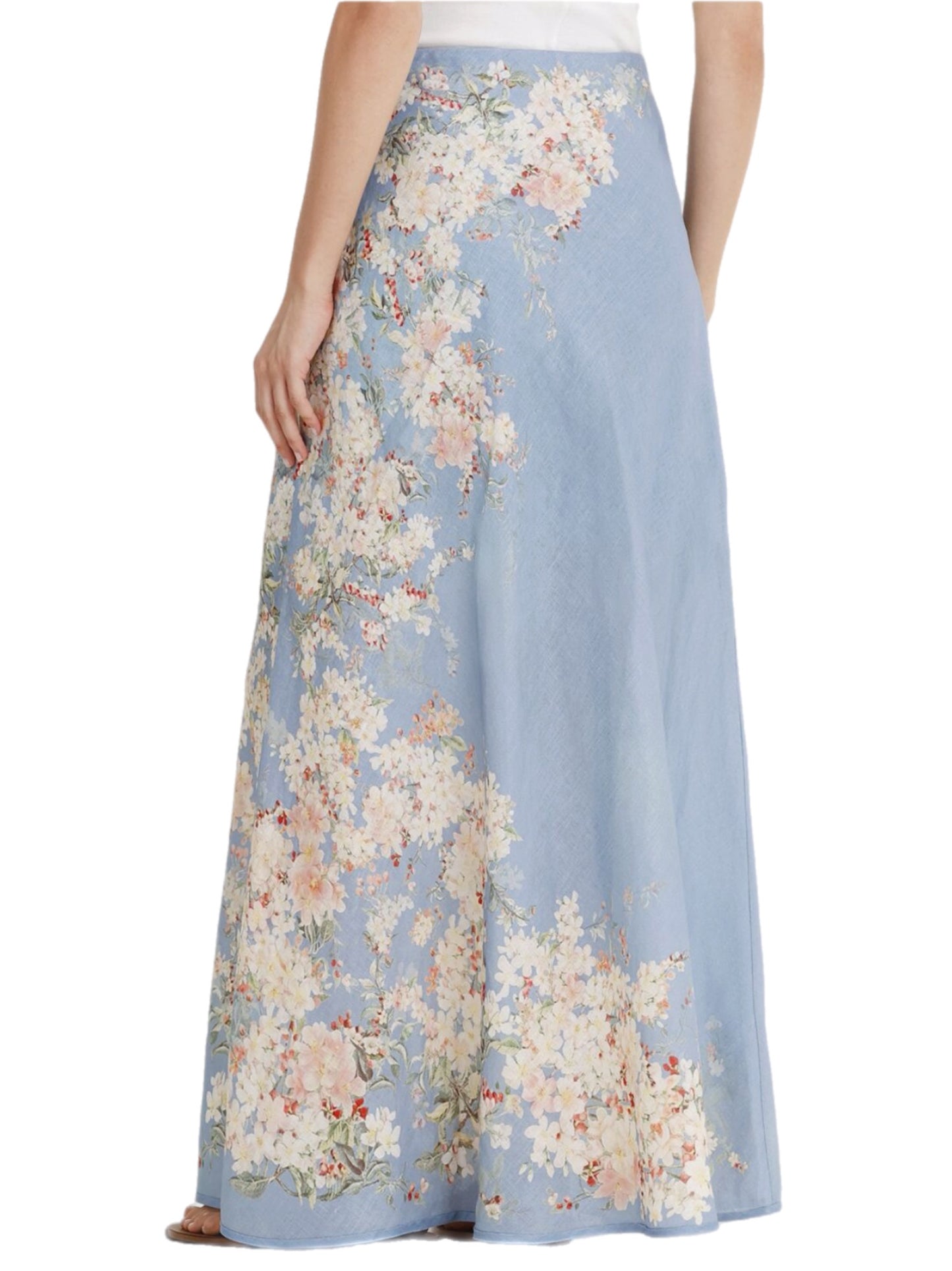 Long floral skirt