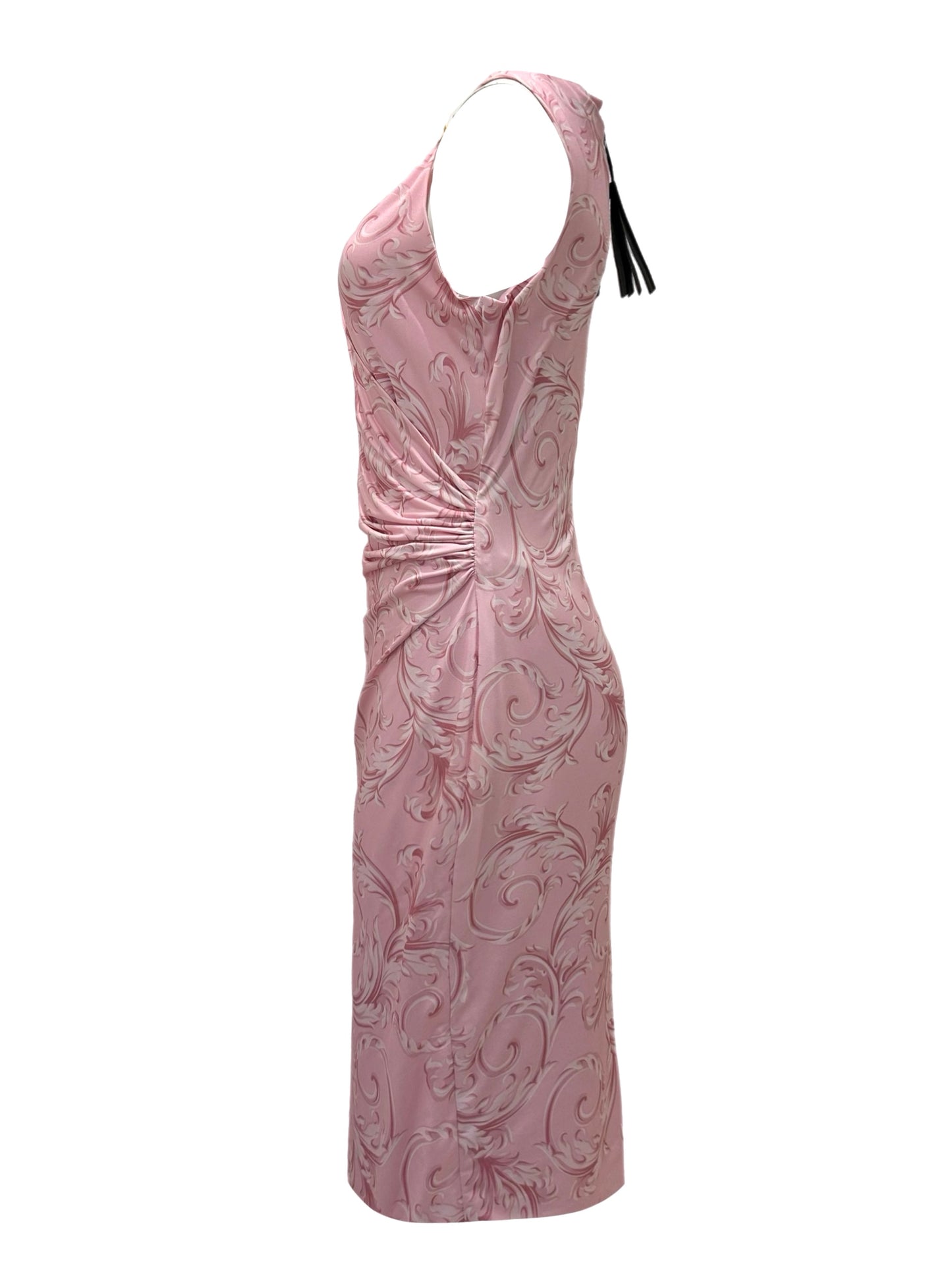 Baroque print dress
