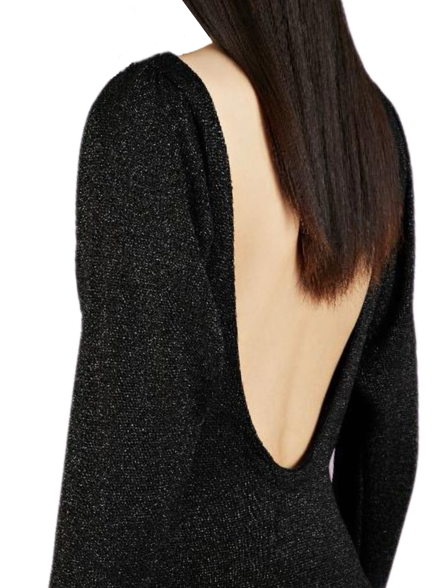 Lurex open back dress
