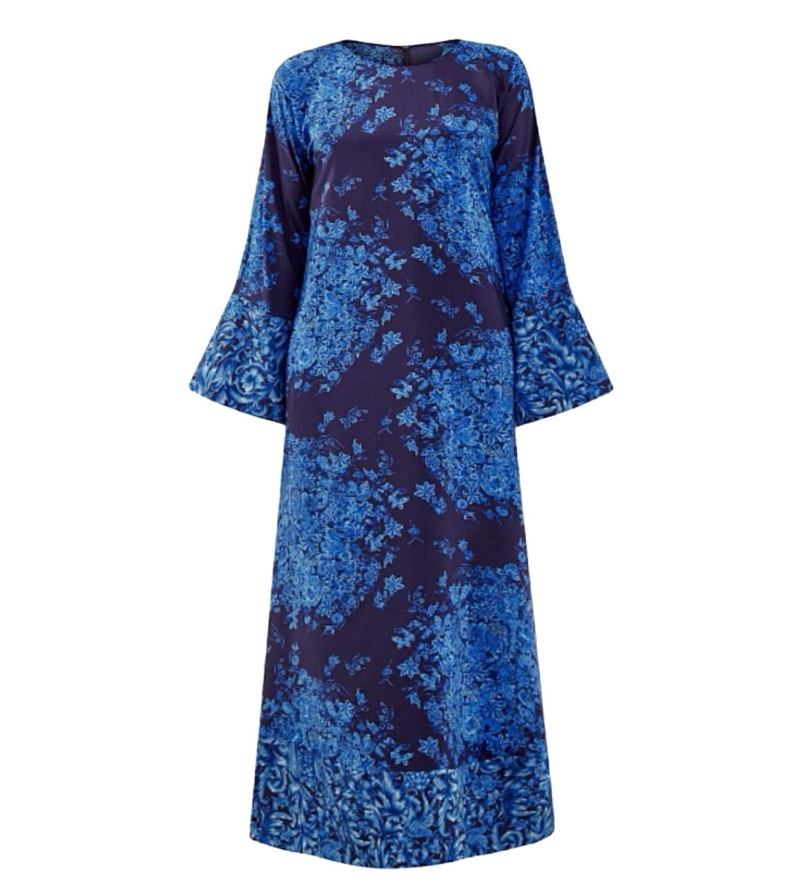 Blue floral dress