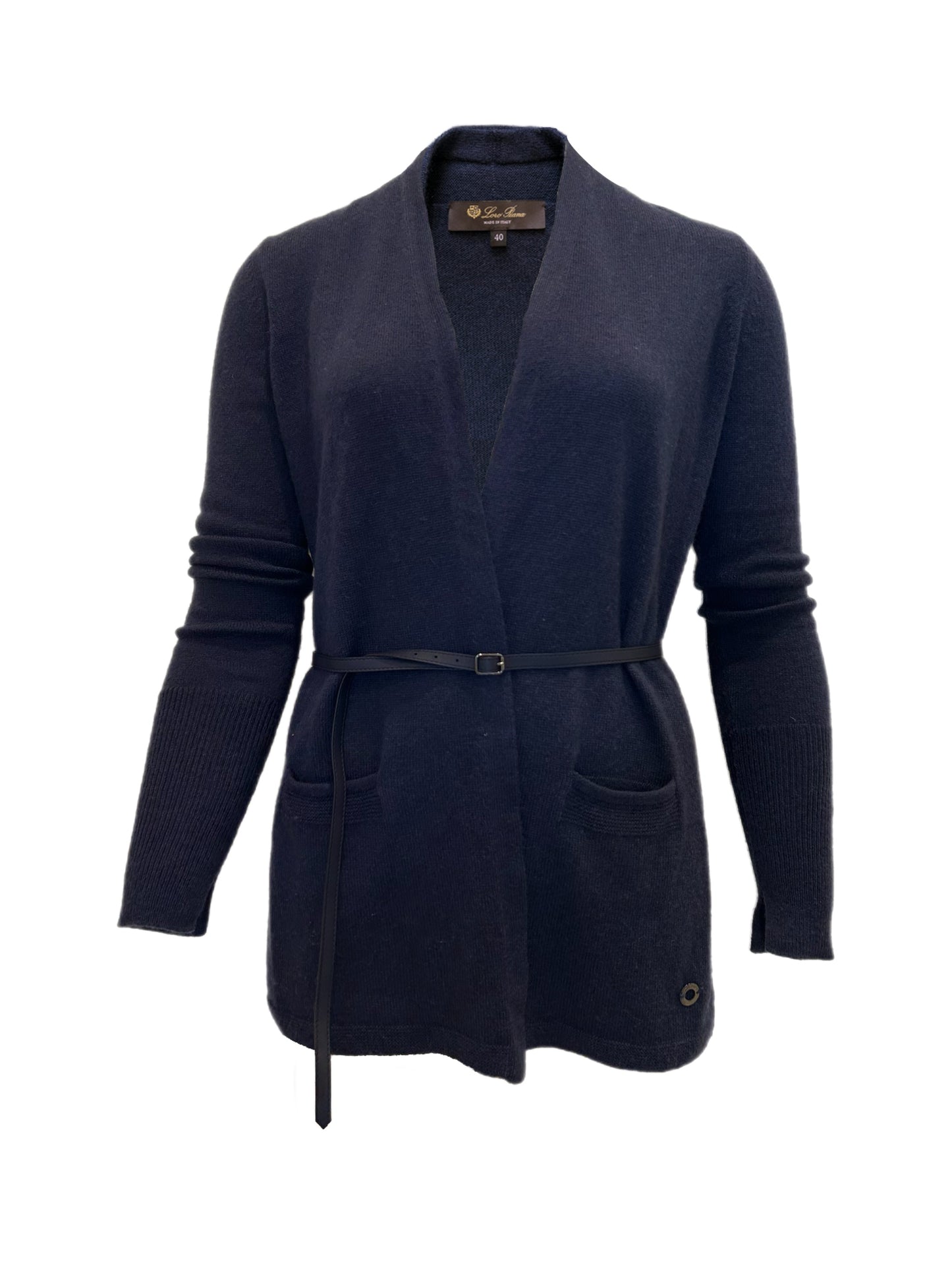 Navy cashmere cardigan