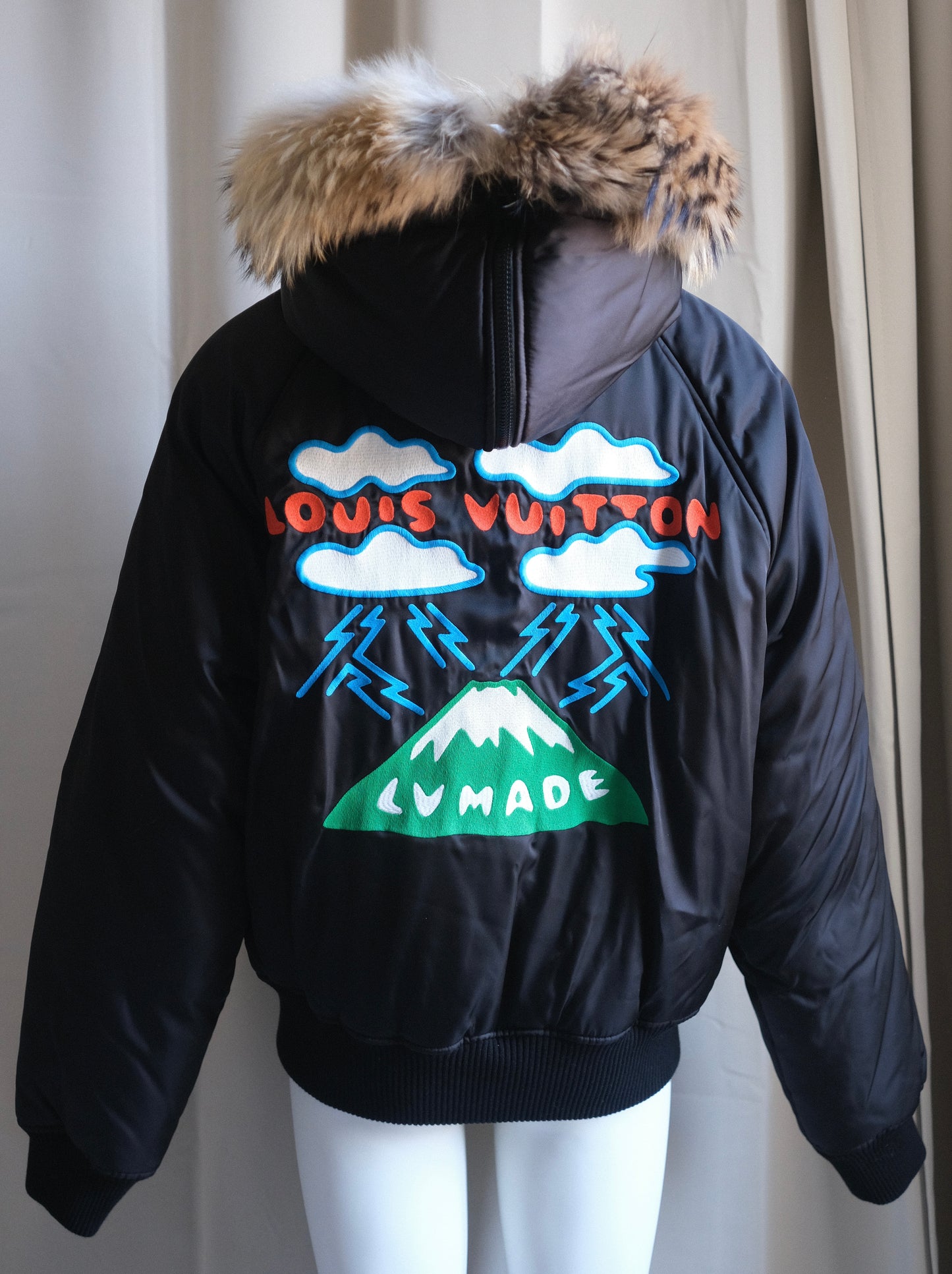 Black puffer jacket
