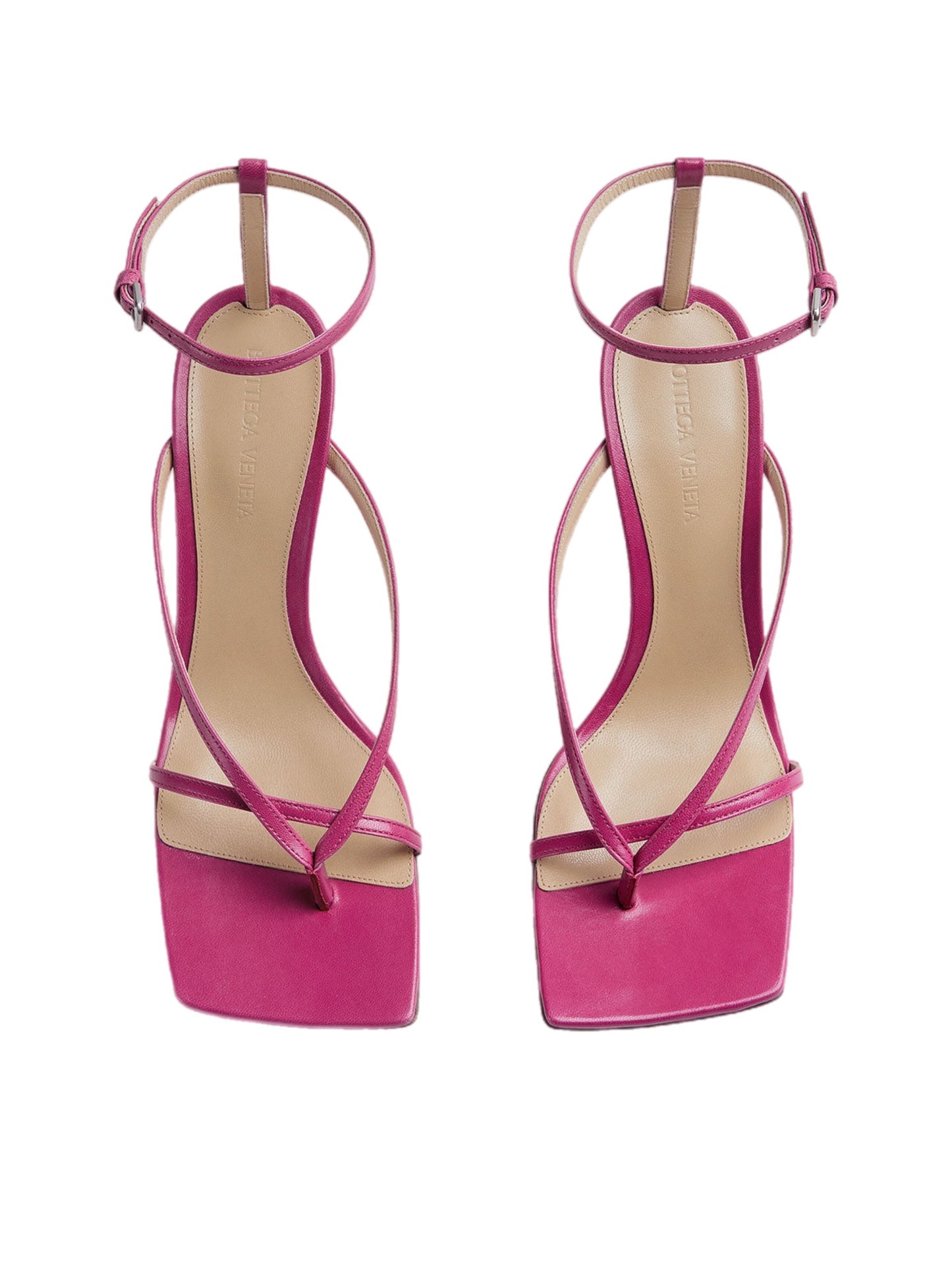 Stretch sandals fuchsia