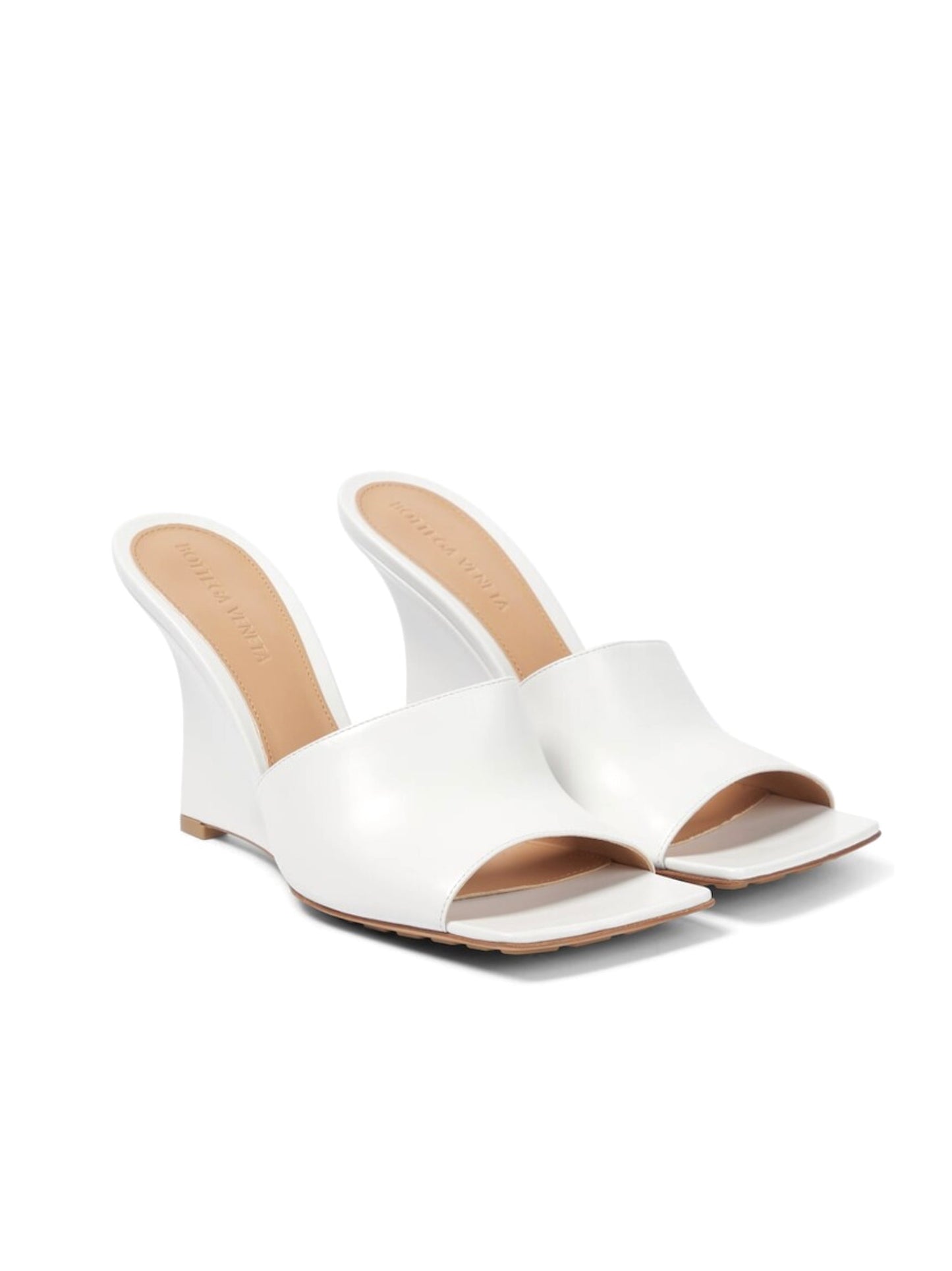 Stretch wedge mules