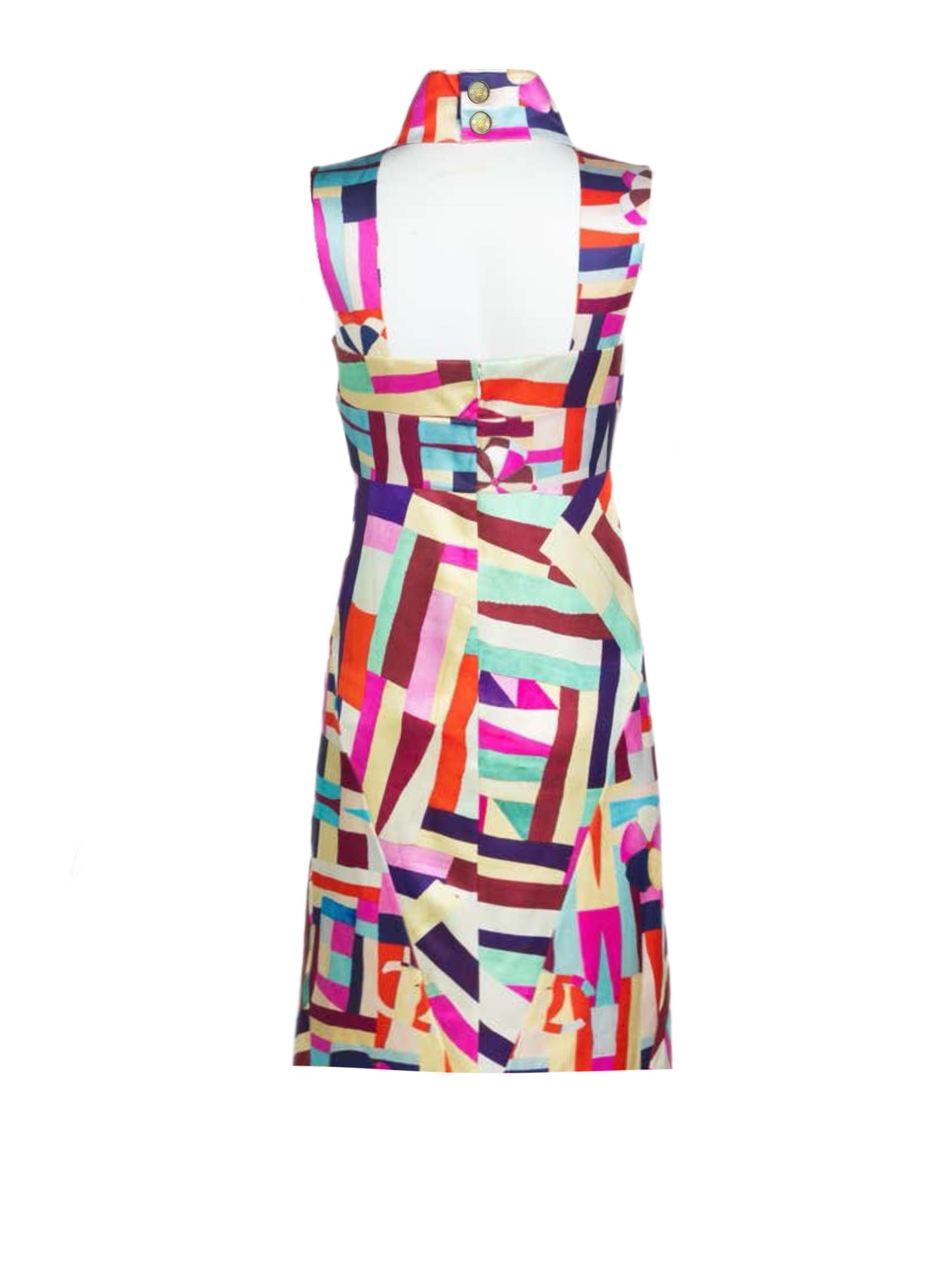 Silk multicolor dress