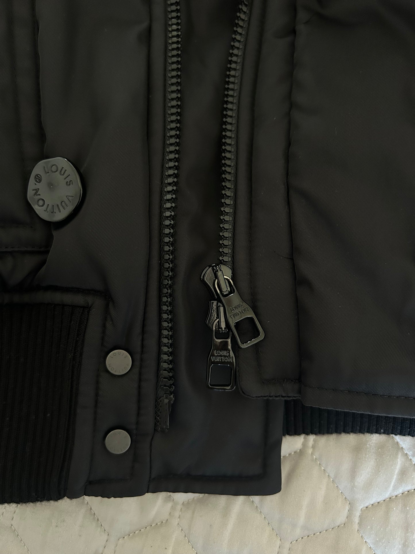 Black puffer jacket