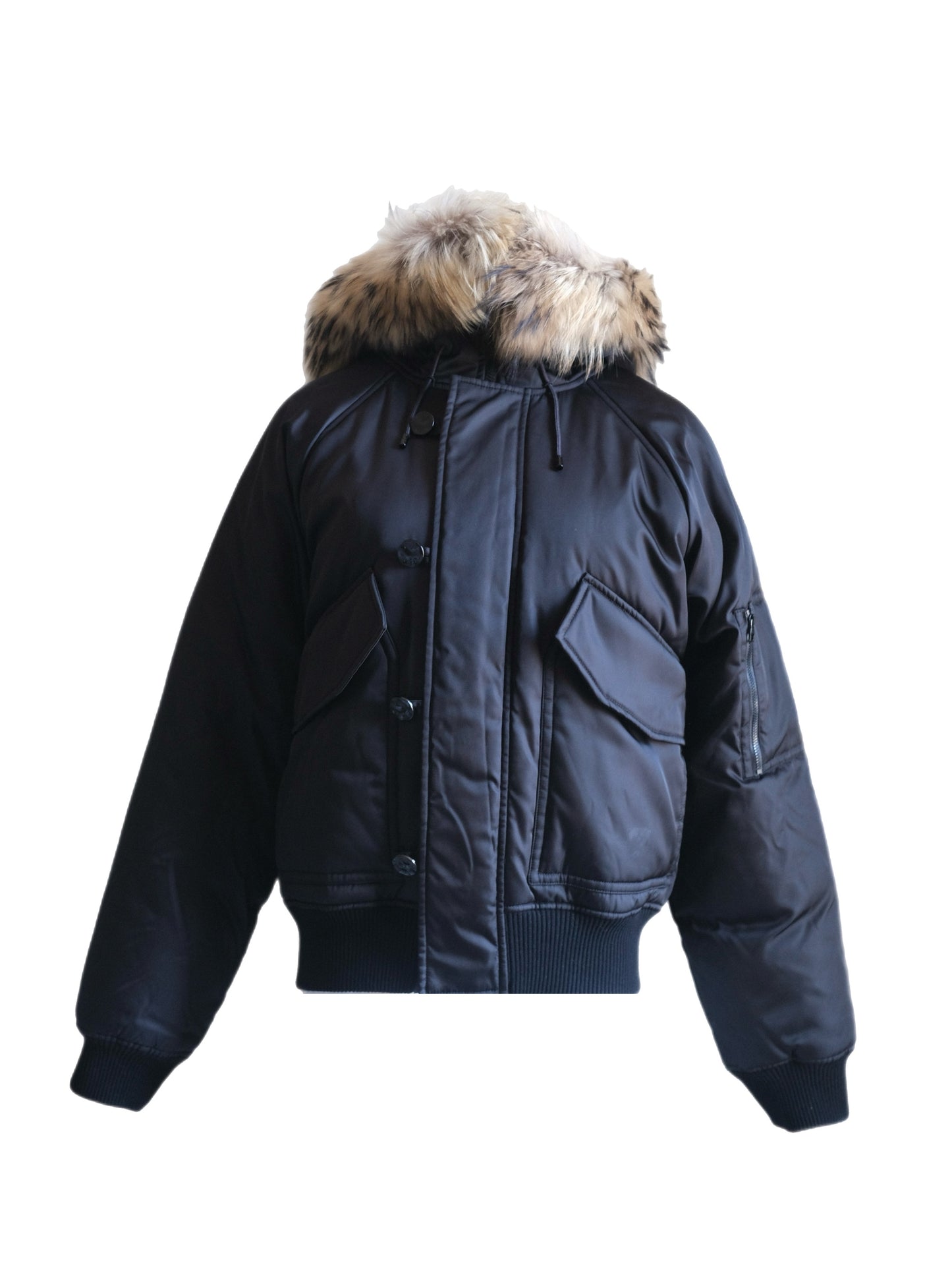 Black puffer jacket
