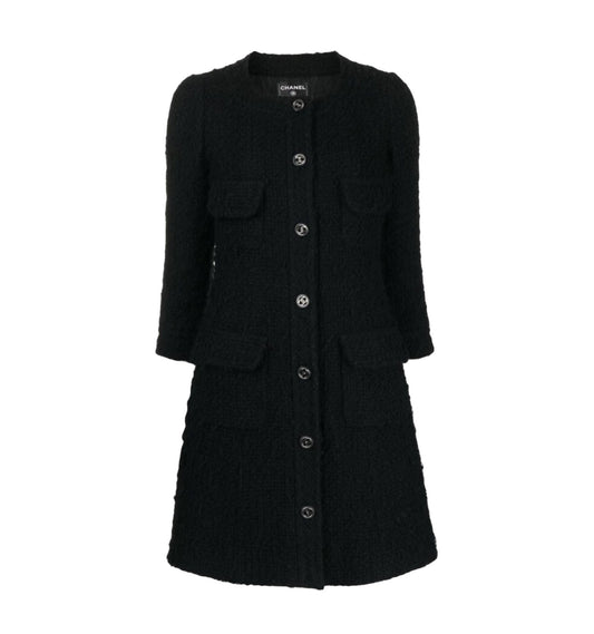 Black tweed coat