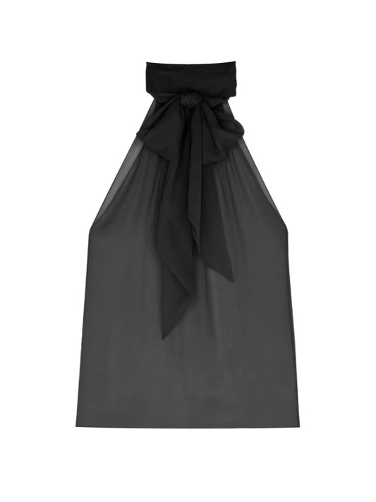 Iconic lavallière top