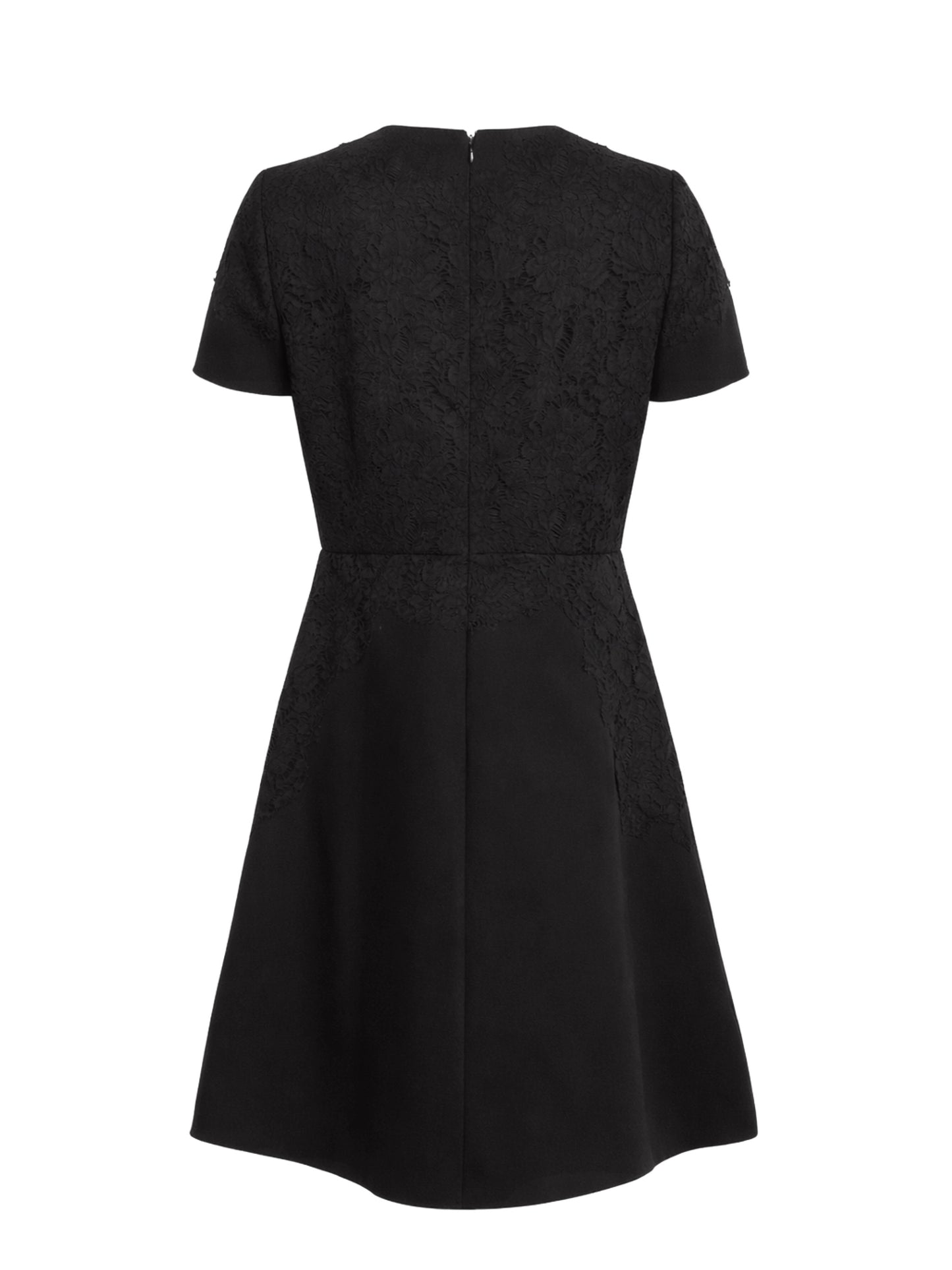 Black and white lace dress