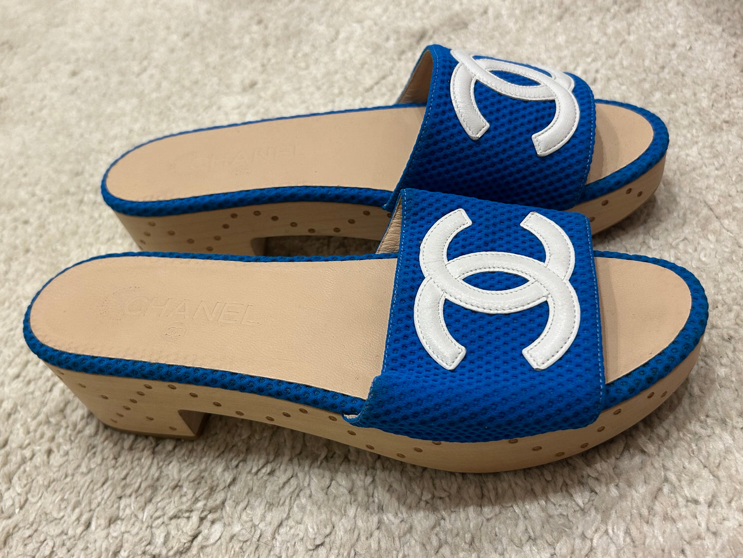 Blue clog logo