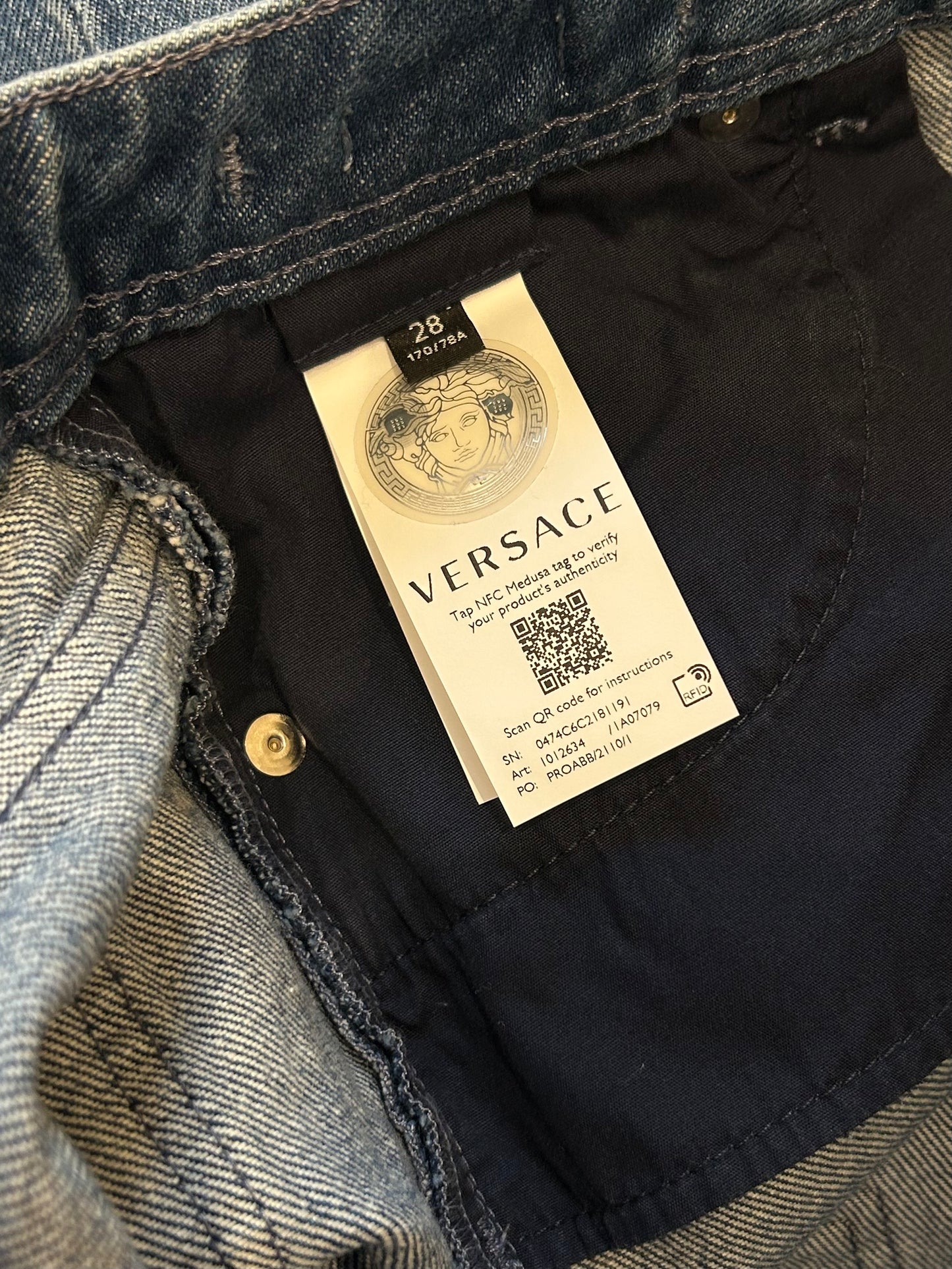 Medusa head jeans