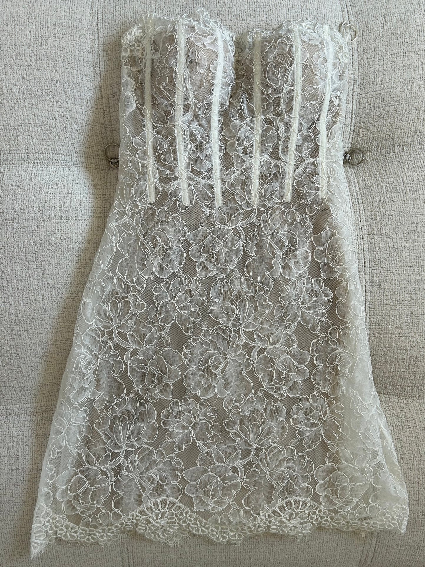 Lace bustier dress