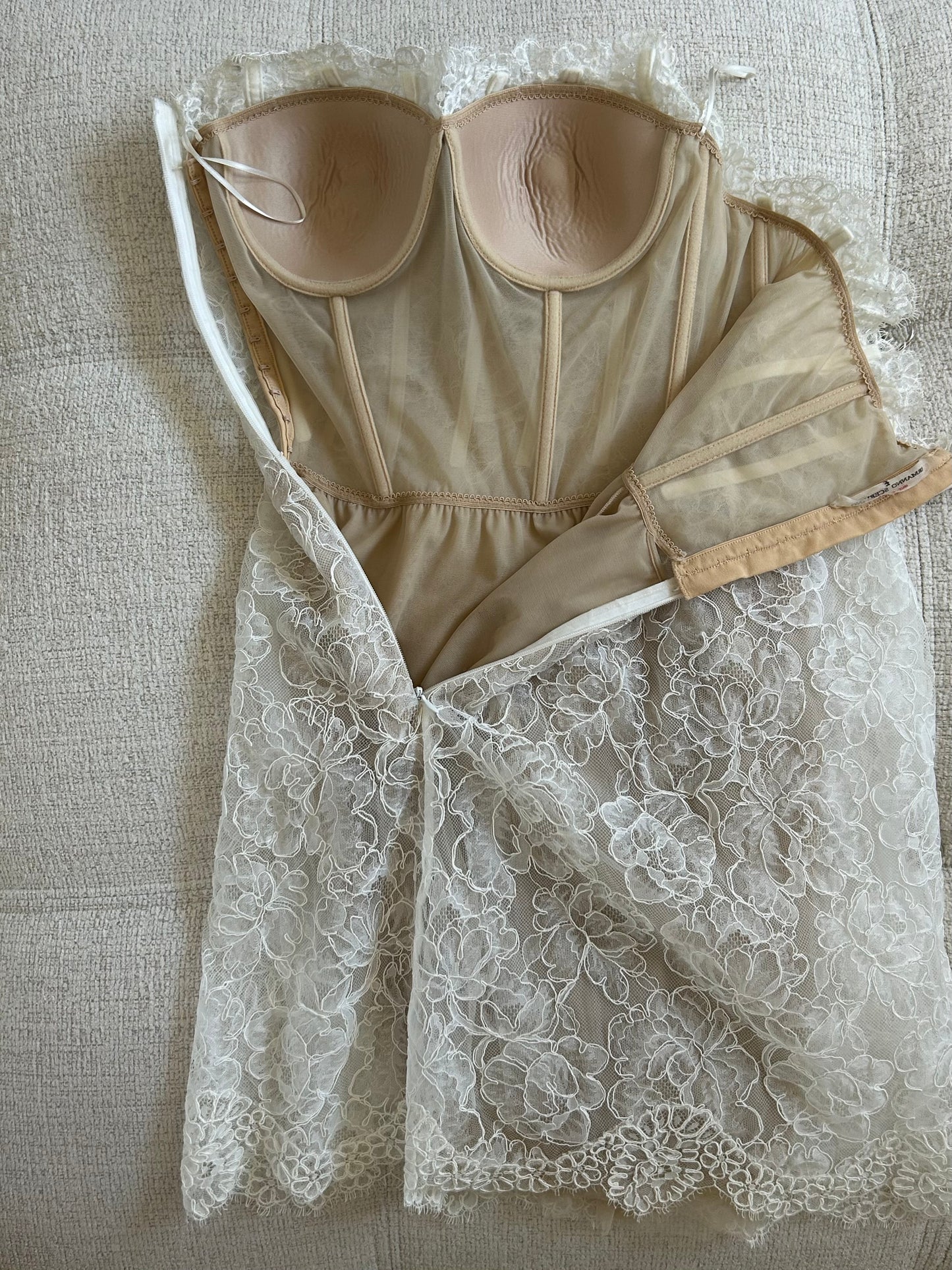 Lace bustier dress