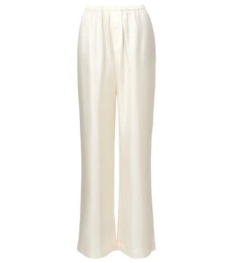 Écru Silk pants
