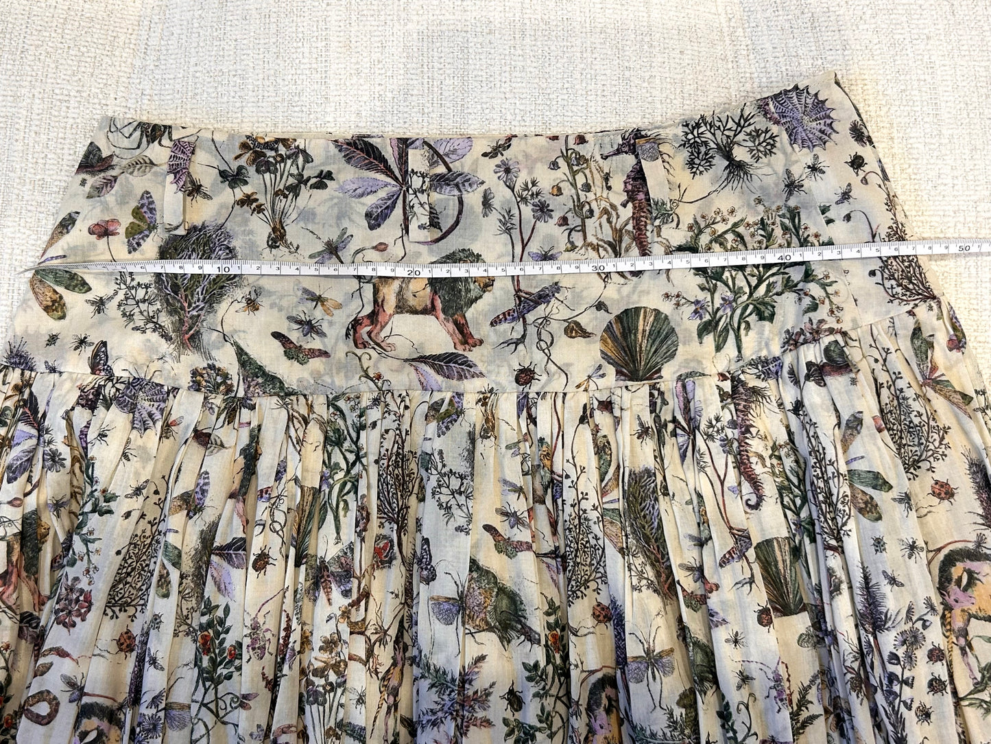 Printed coton skirt