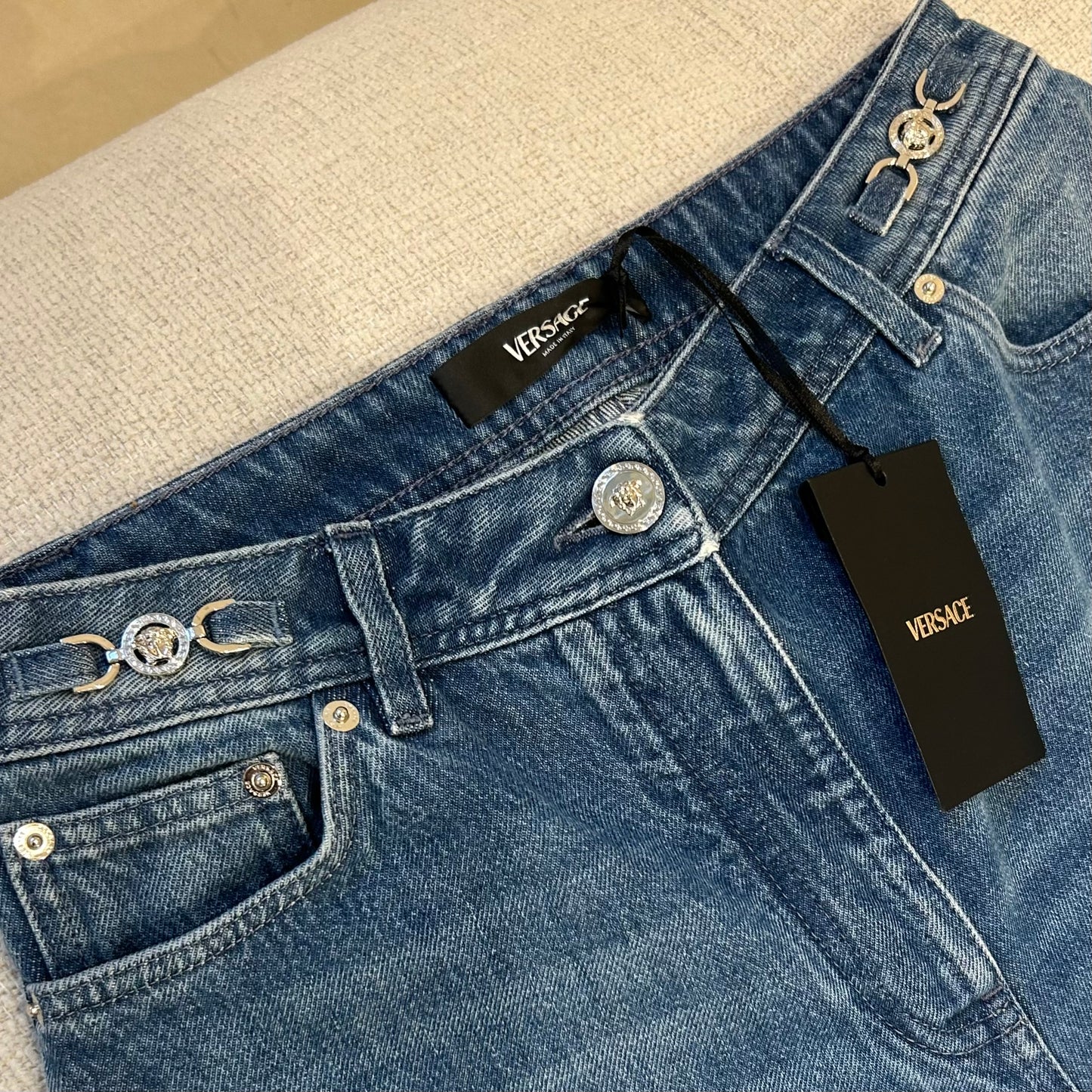 Medusa head jeans