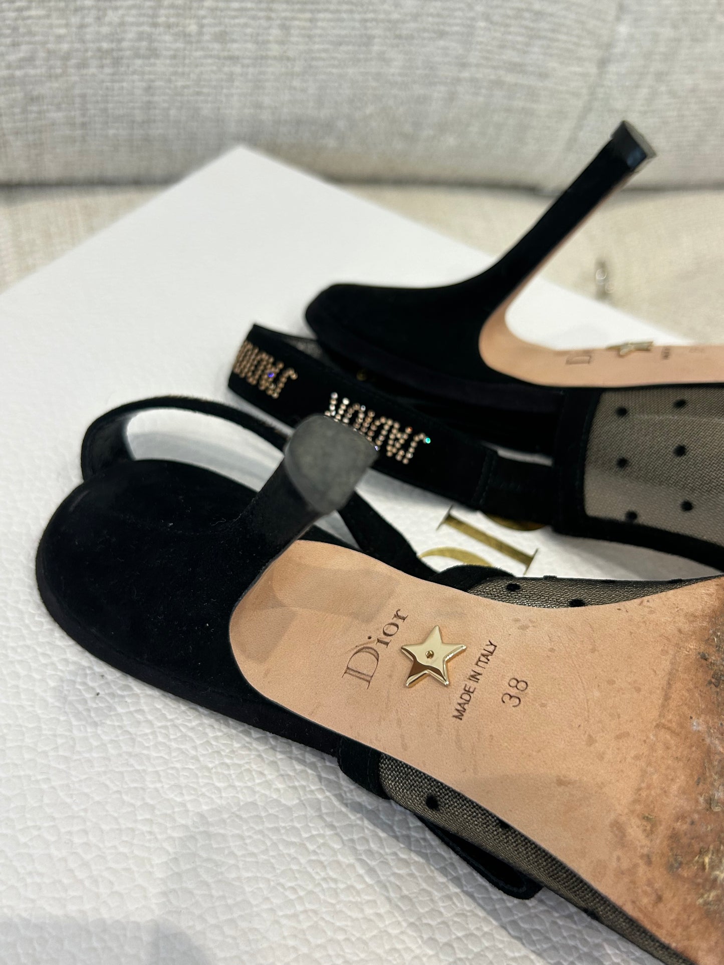 J’adior open-toe slingback