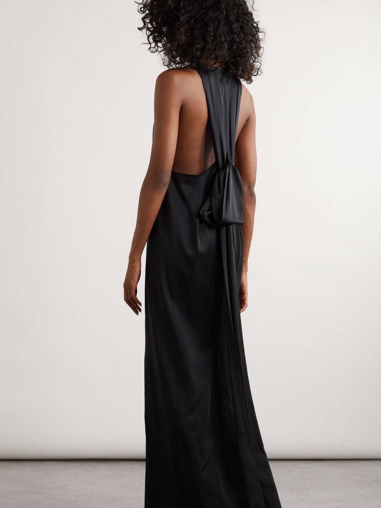 Open back bow dress