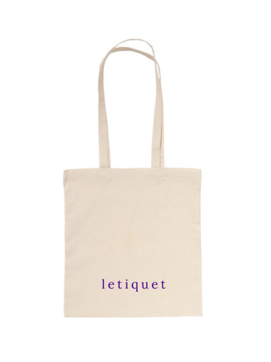 Letiquet reusable tote bag