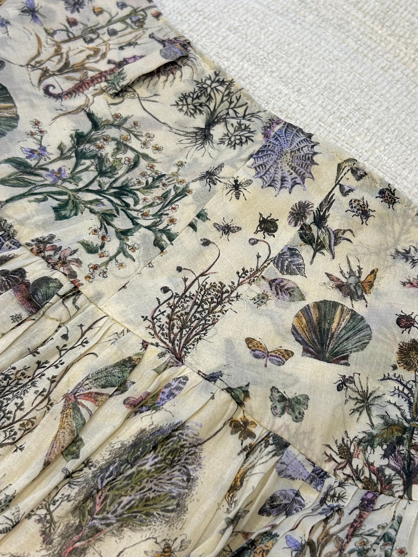 Printed coton skirt
